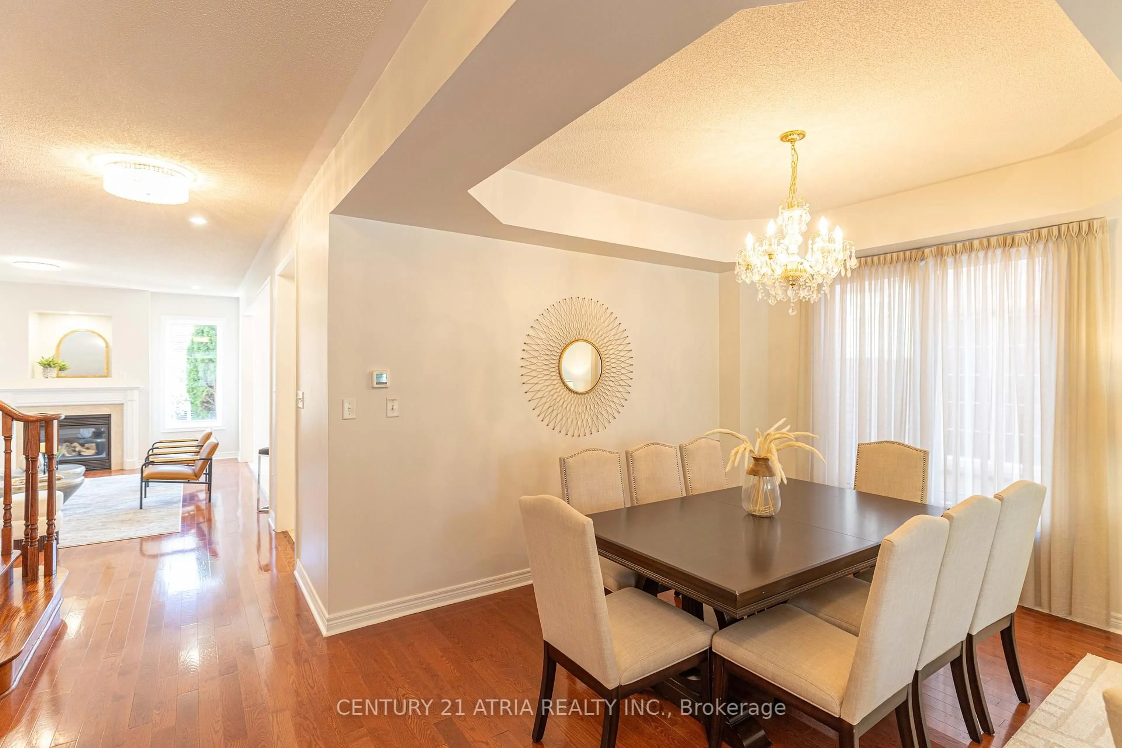 Dining room, wood/laminate floor for 82 Adastra Cres, Markham Ontario L6C 3C8