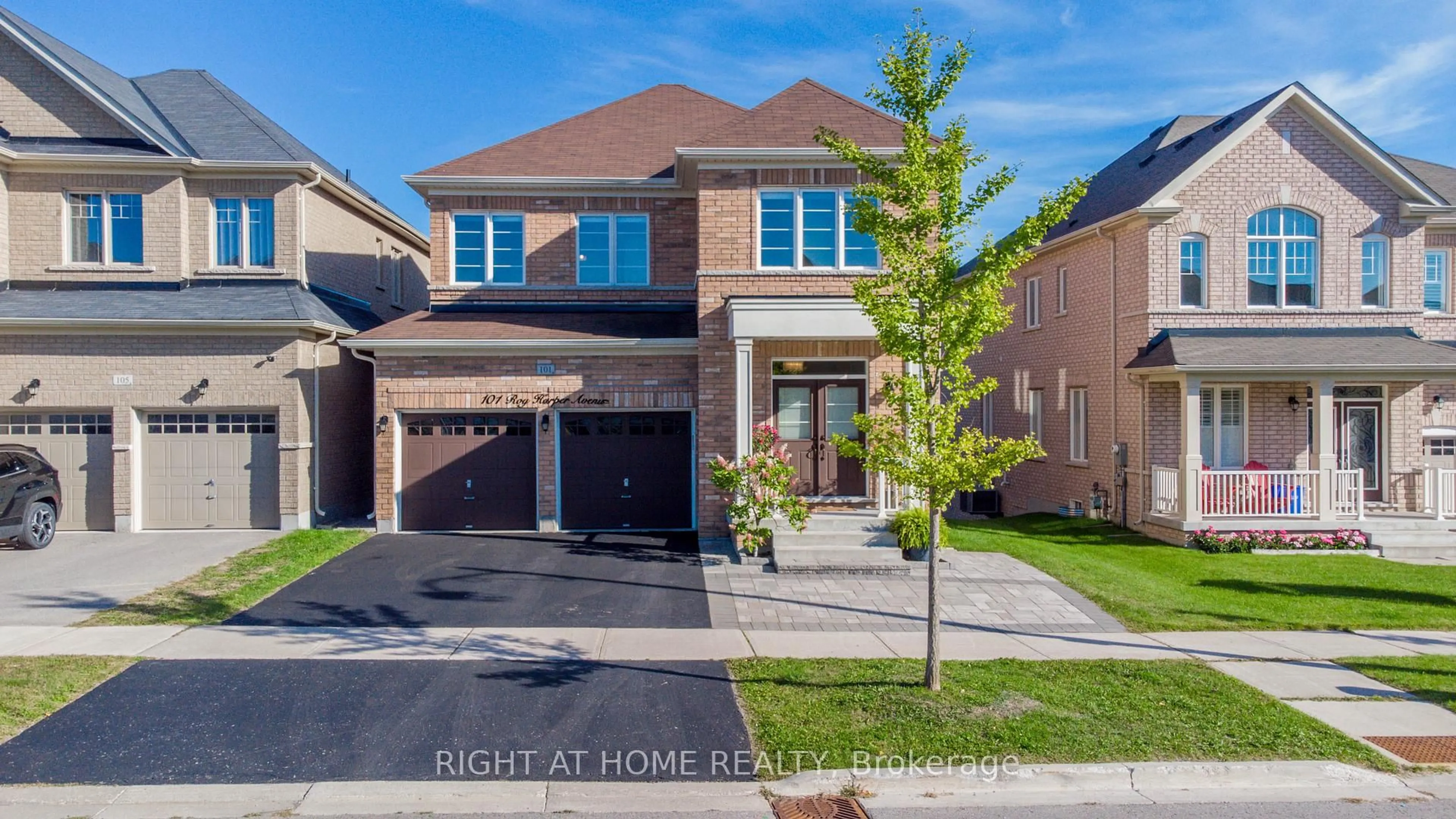 Home with brick exterior material, street for 101 Roy Harper Ave, Aurora Ontario L4G 0V5