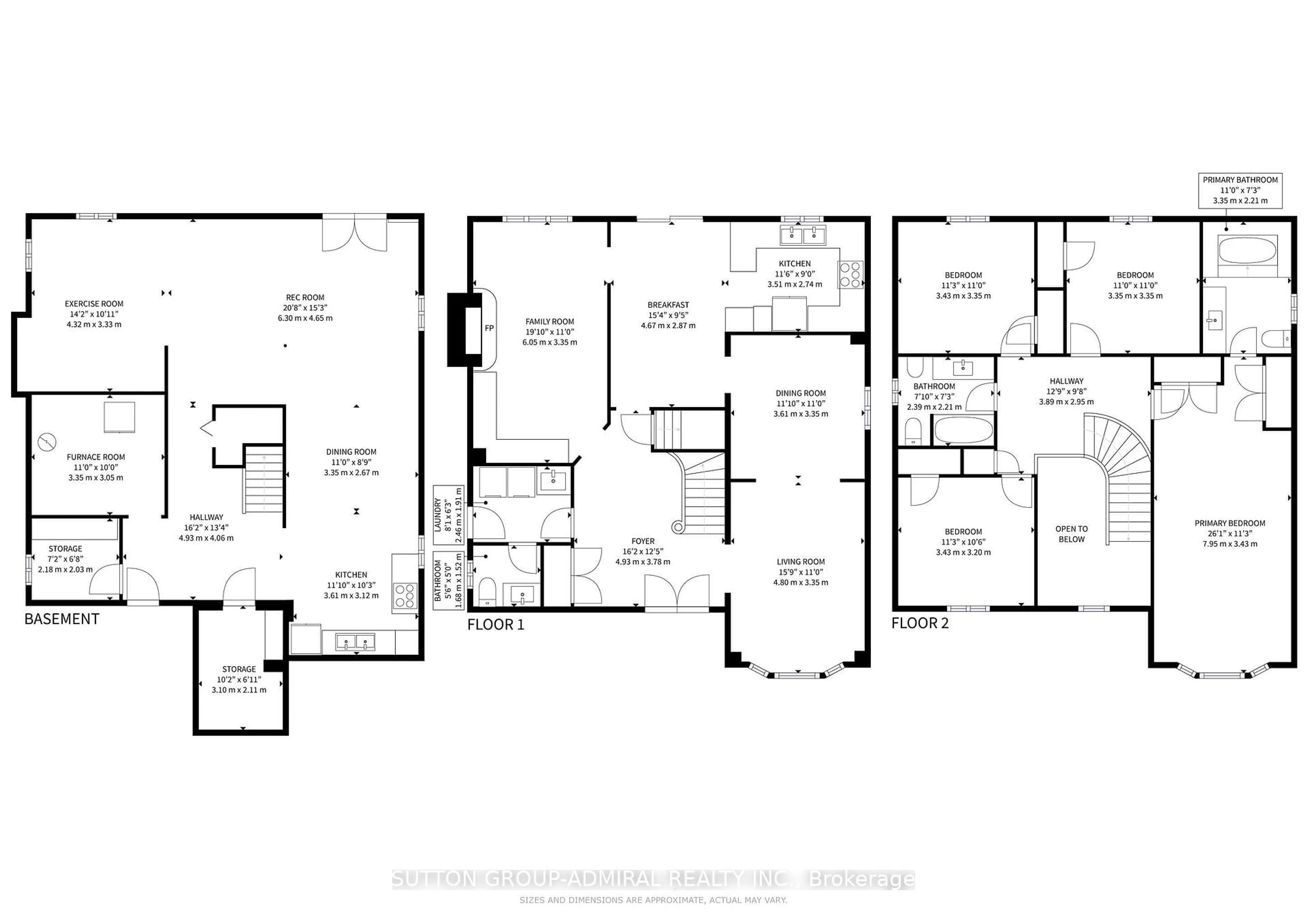 Floor plan for 101 Dunstan Cres, Vaughan Ontario L4L 3W5