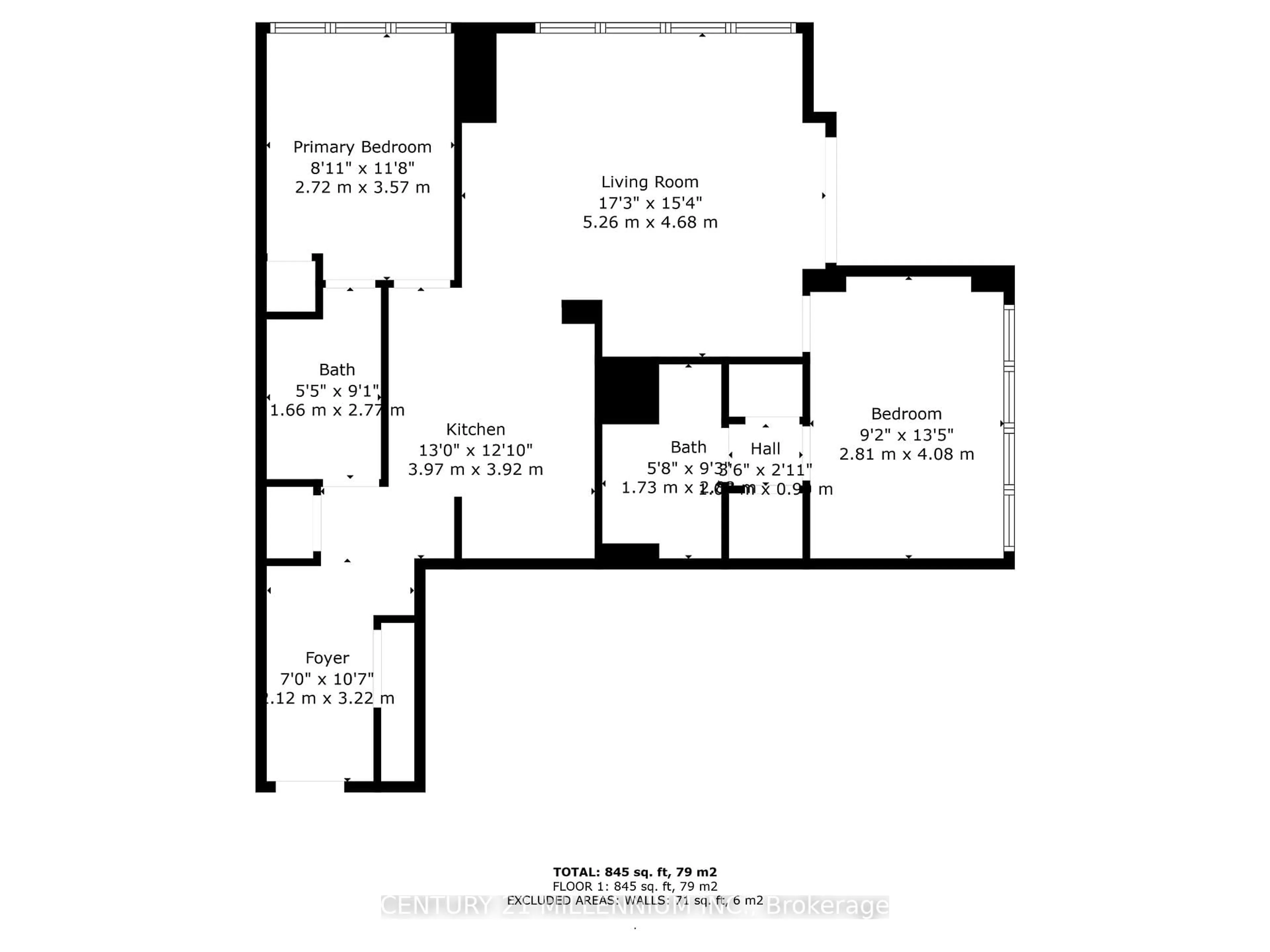 Floor plan for 2910 Highway 7 Rd #1704, Vaughan Ontario K4K 0H8