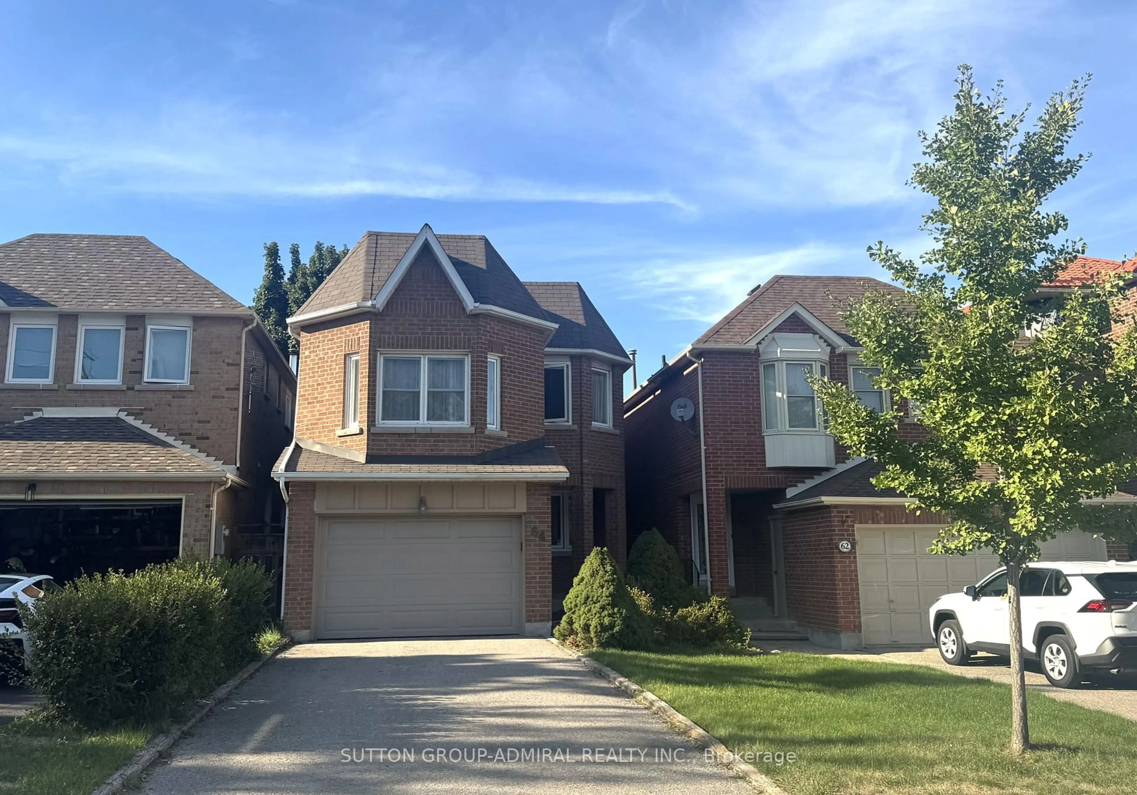 Home with brick exterior material, street for 64 Roxborough Lane, Vaughan Ontario L4J 4S9