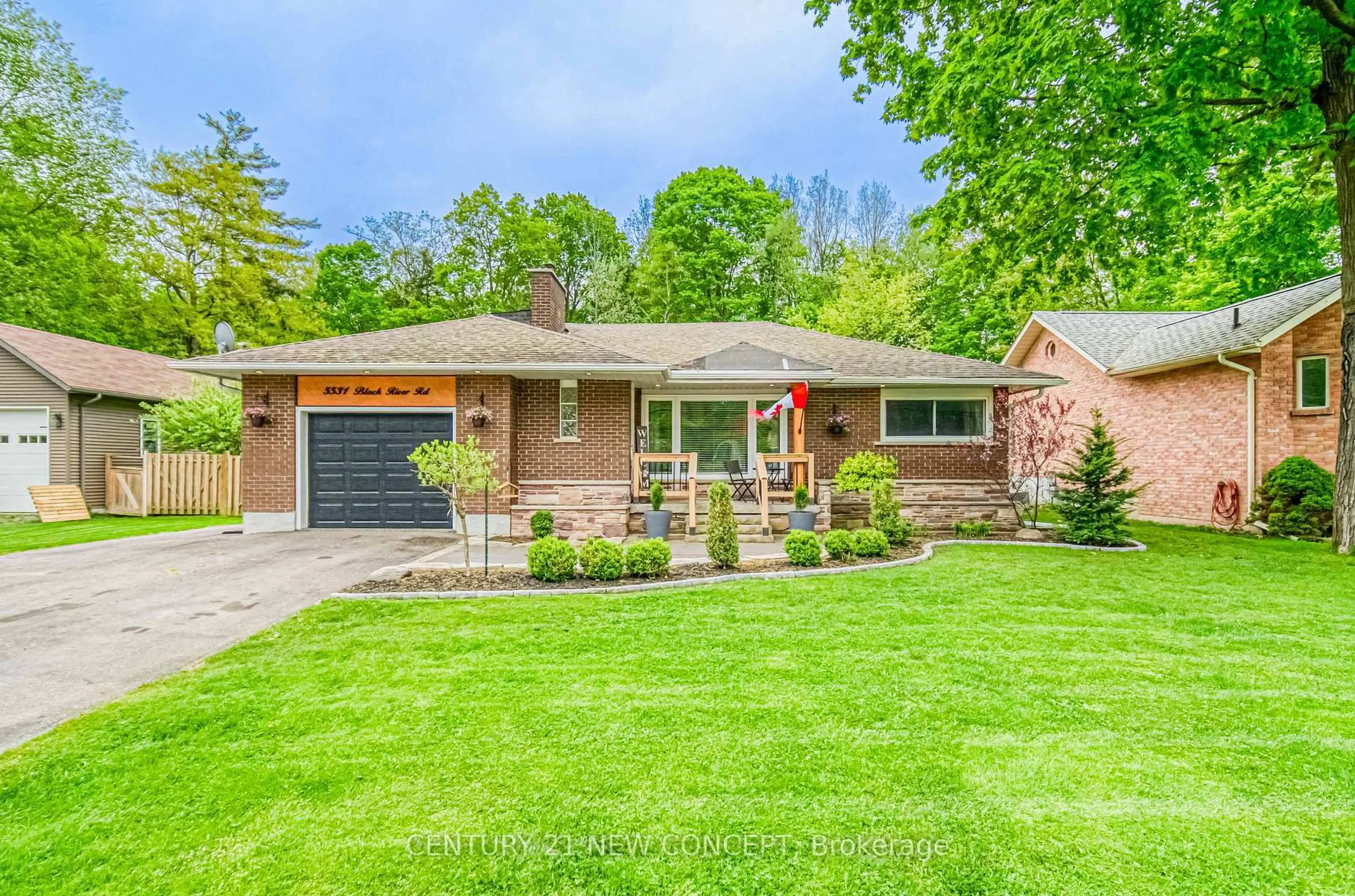 Home with brick exterior material, street for 5531 Black River Rd, Georgina Ontario L0E 1R0