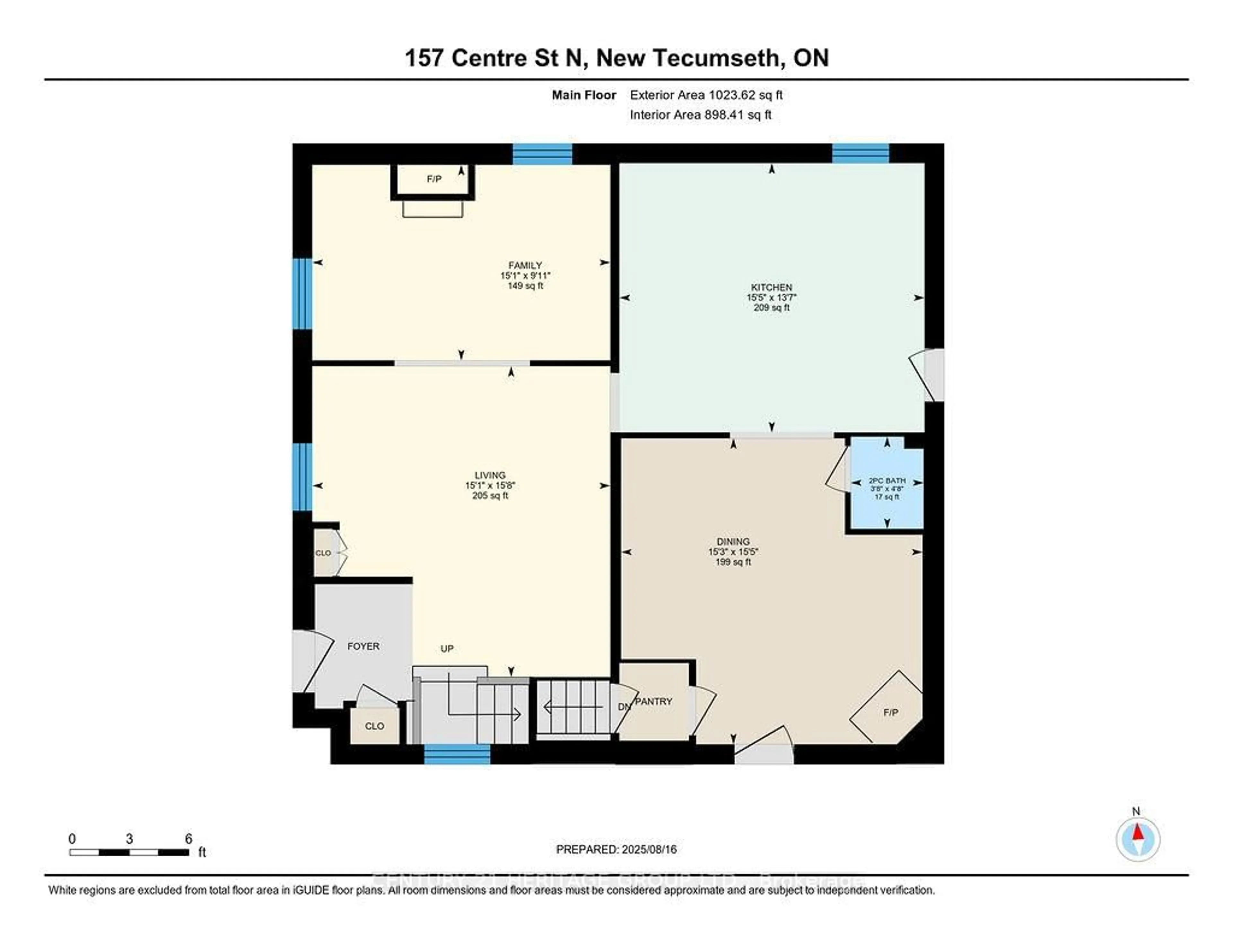 Floor plan for 157 Centre St, New Tecumseth Ontario L0G 1A0
