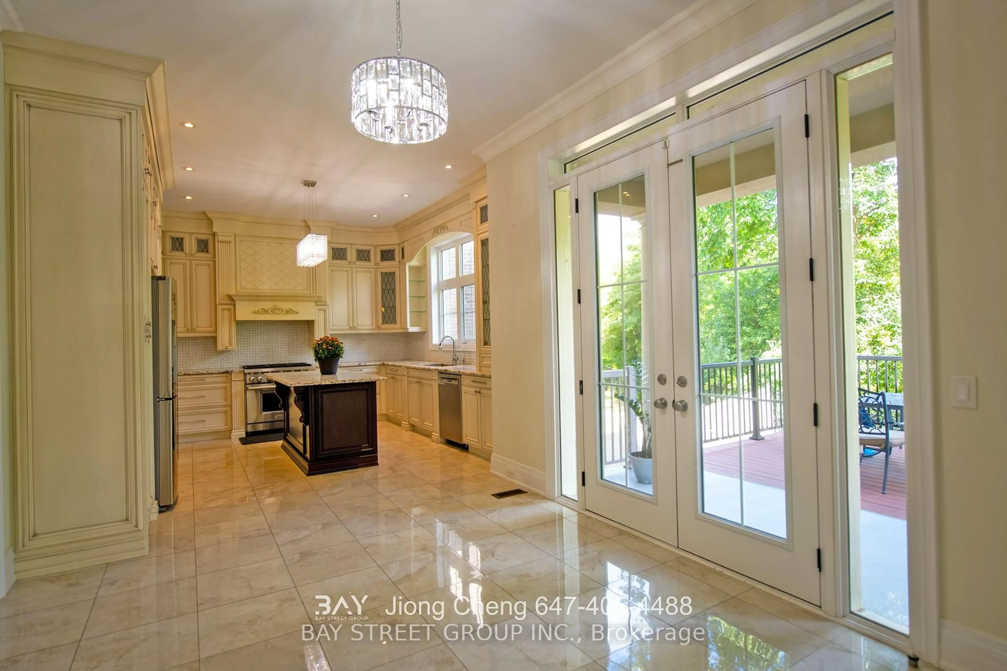 Contemporary kitchen, ceramic/tile floor for 80 LADY JESSICA DR Dr, Vaughan Ontario L6A 4T9