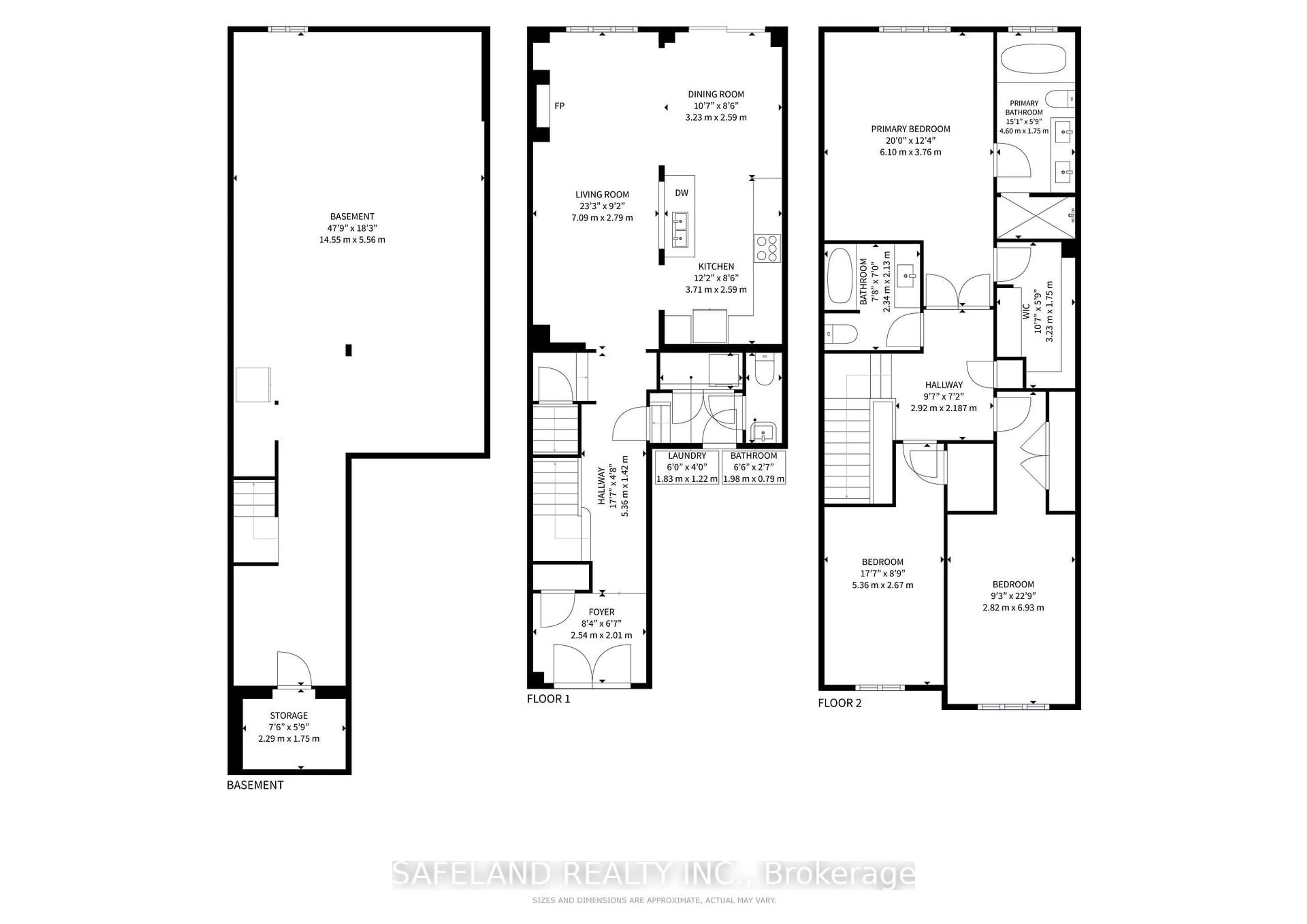 Floor plan for 47 Blackwell Cres, Bradford West Gwillimbury Ontario L3Z 4L3