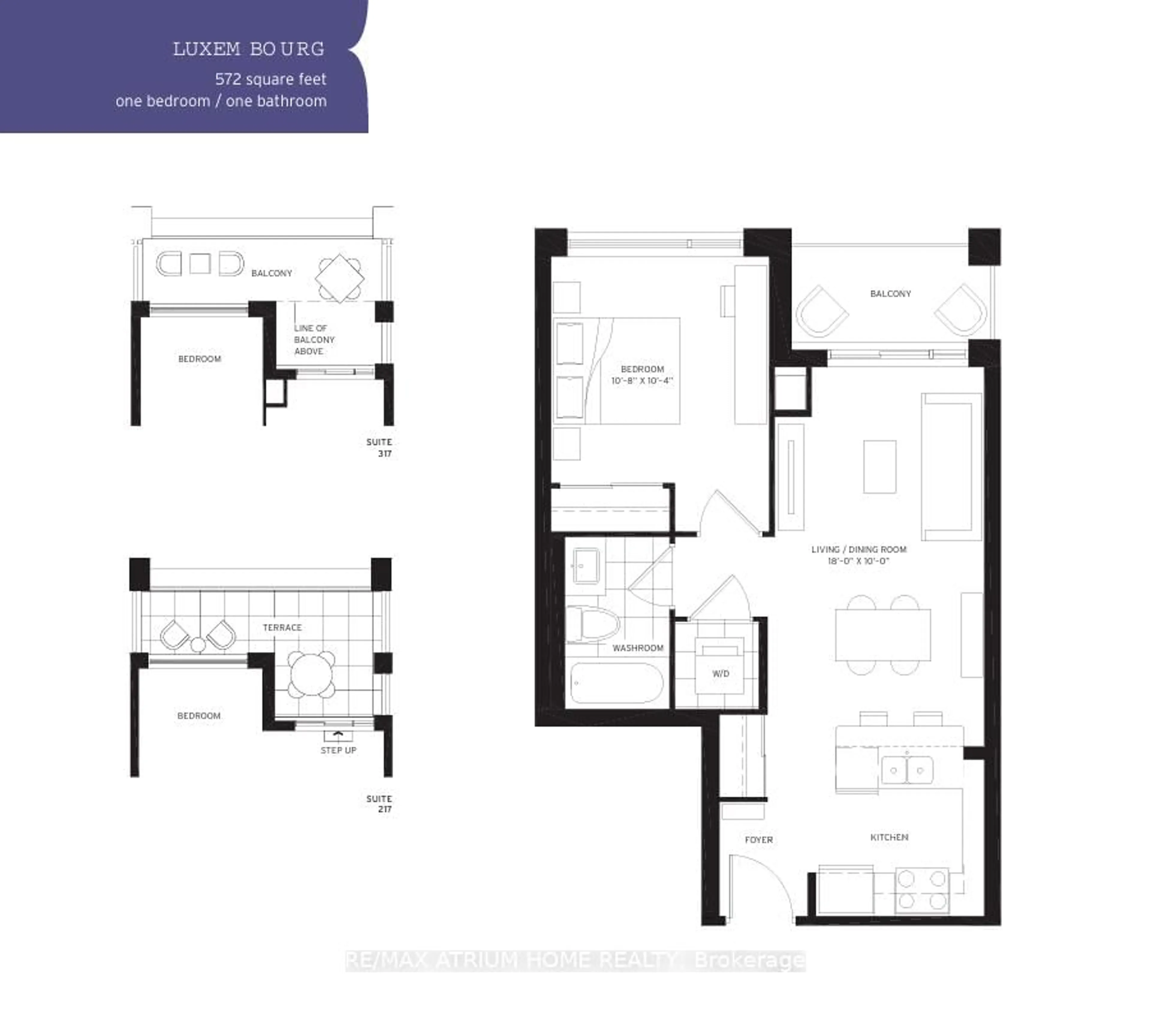 Floor plan for 8110 Birchmount Rd #317, Markham Ontario L6G 0E3