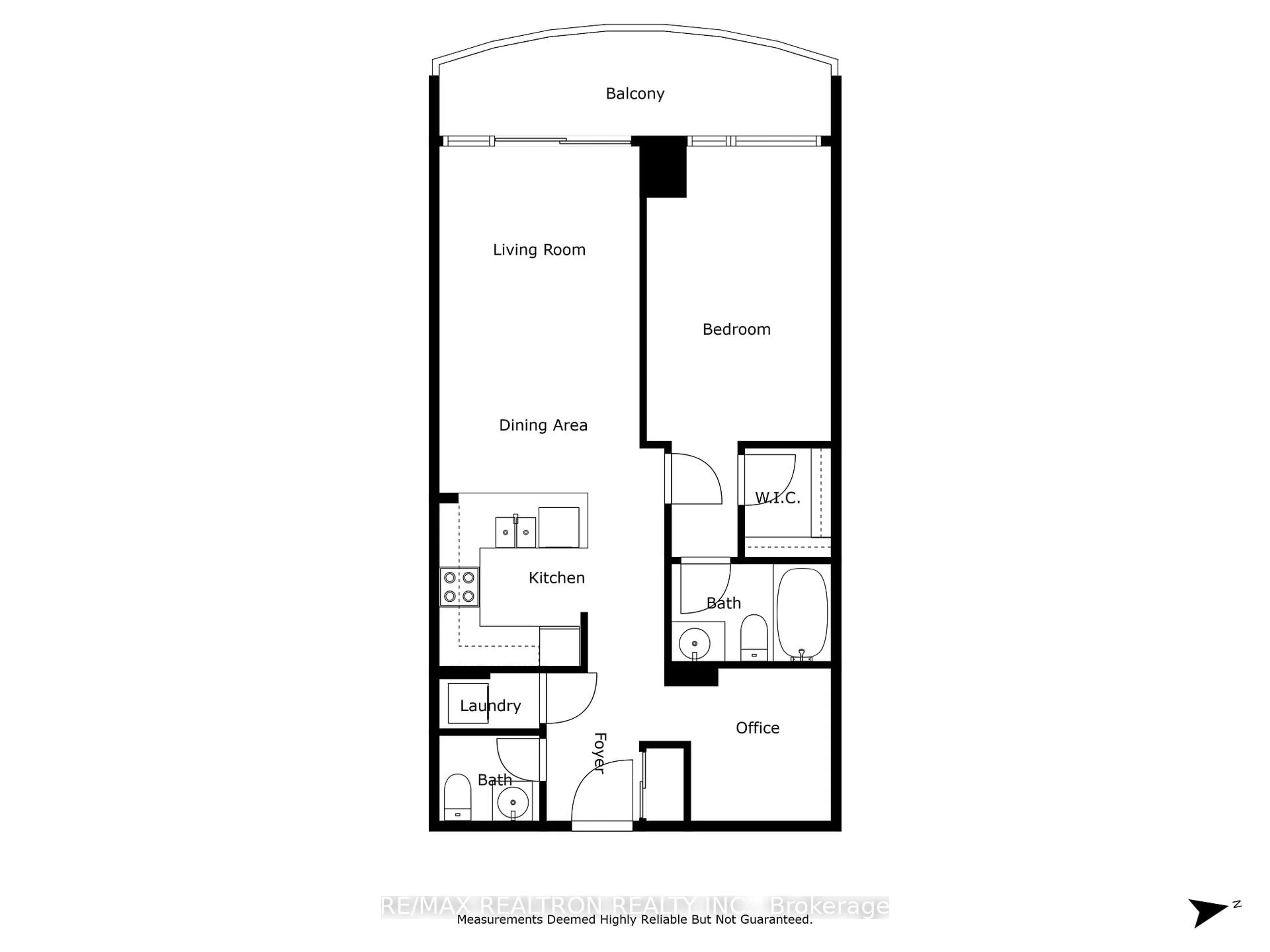 Floor plan for 7 North Park Rd #404, Vaughan Ontario L4J 0C9
