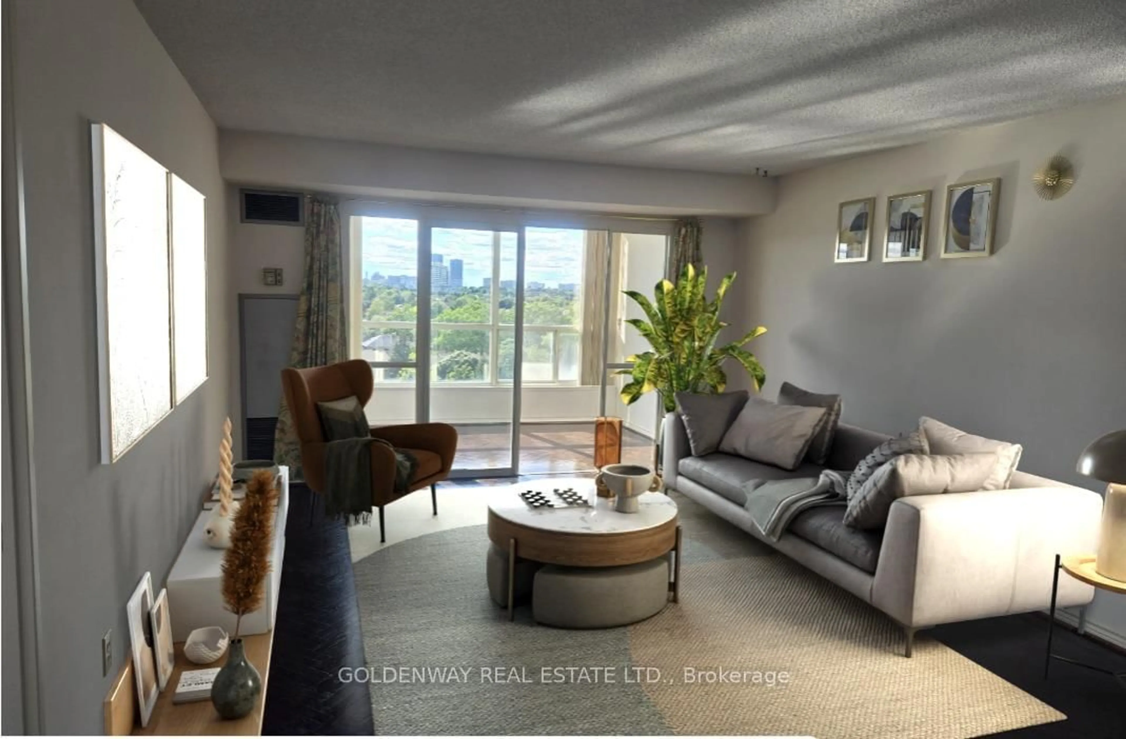 Living room with furniture, unknown for 7300 Yonge St #1012, Vaughan Ontario L4J 7Y5