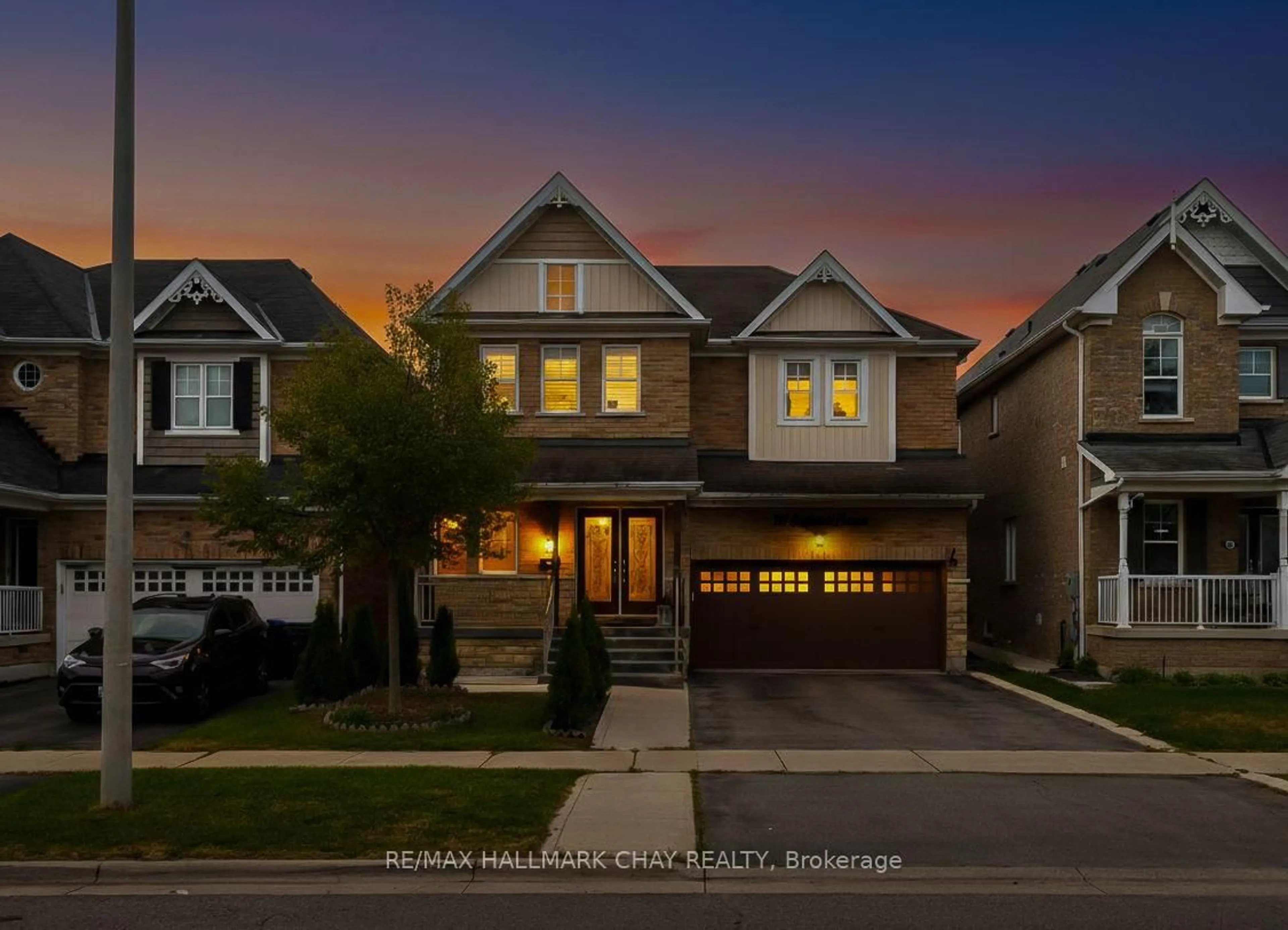 Home with brick exterior material, street for 161 Shephard Ave, New Tecumseth Ontario L9R 0J9