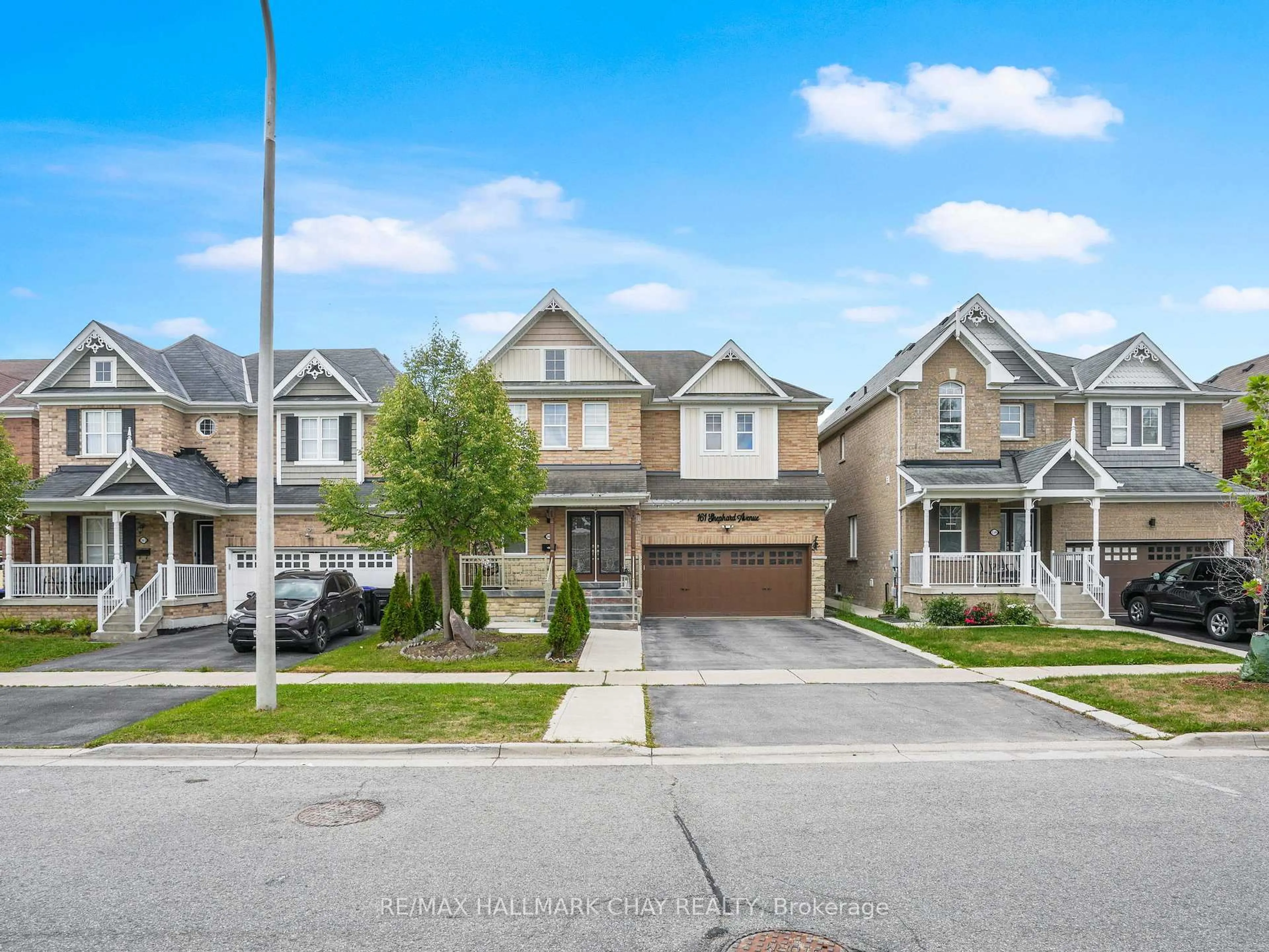 A pic from outside/outdoor area/front of a property/back of a property/a pic from drone, street for 161 Shephard Ave, New Tecumseth Ontario L9R 0J9