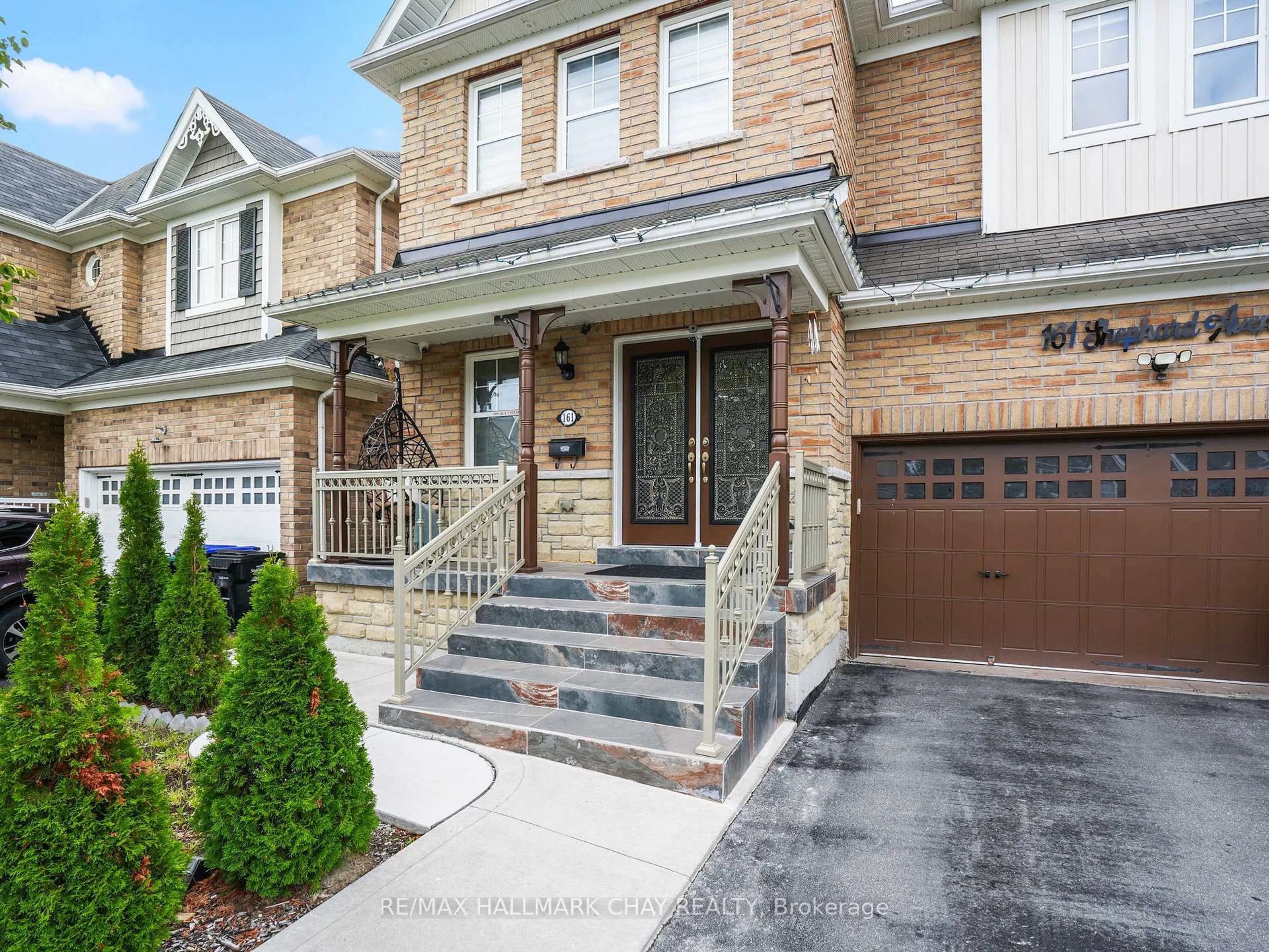 Home with brick exterior material, street for 161 Shephard Ave, New Tecumseth Ontario L9R 0J9