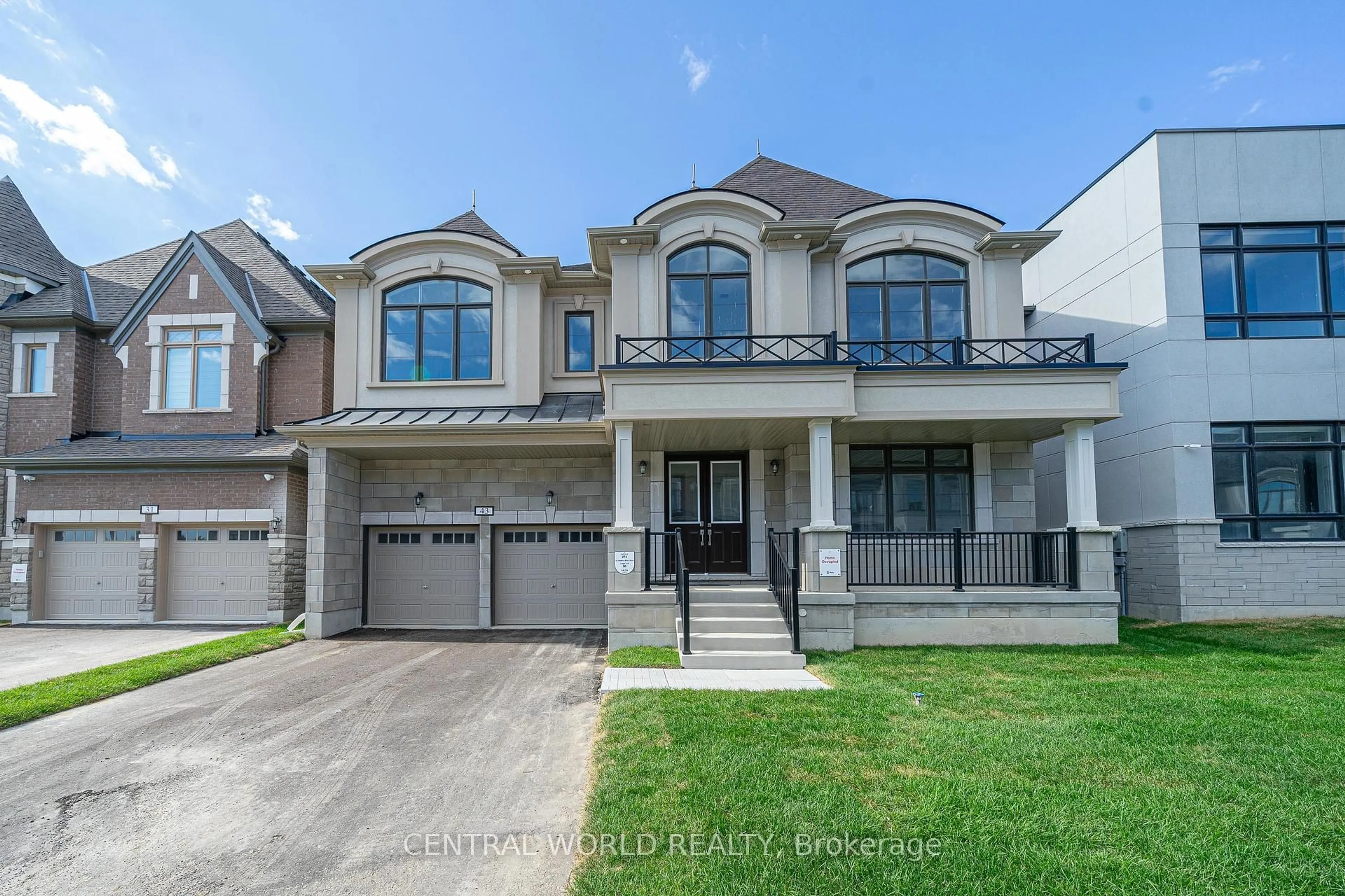 Home with brick exterior material, street for 43 Godfrey Willis Dr, Markham Ontario L3R 0P1