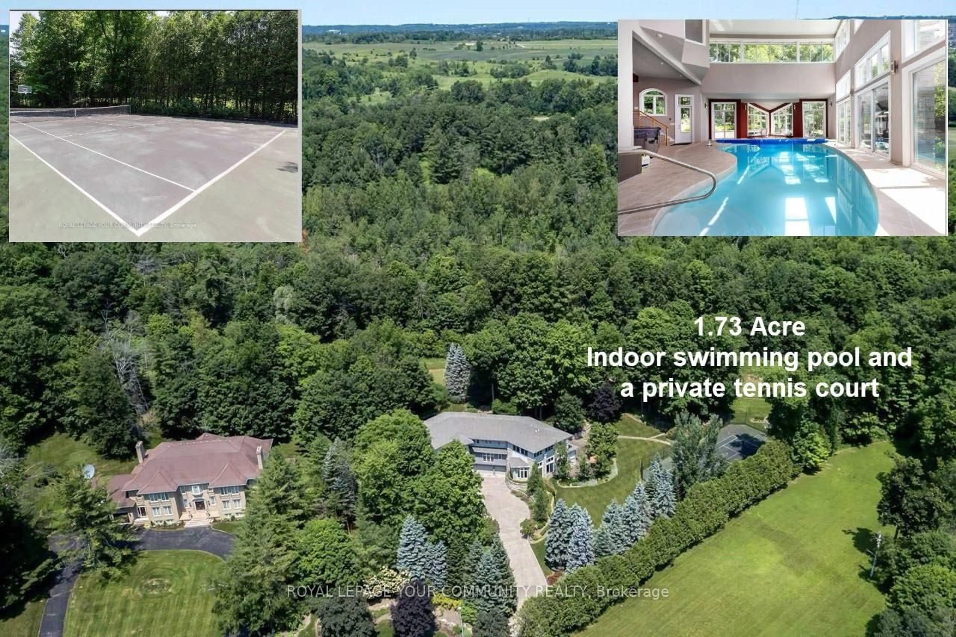 A pic from outside/outdoor area/front of a property/back of a property/a pic from drone, unknown for 76 Silver Fox Pl, Vaughan Ontario L6A 1G2