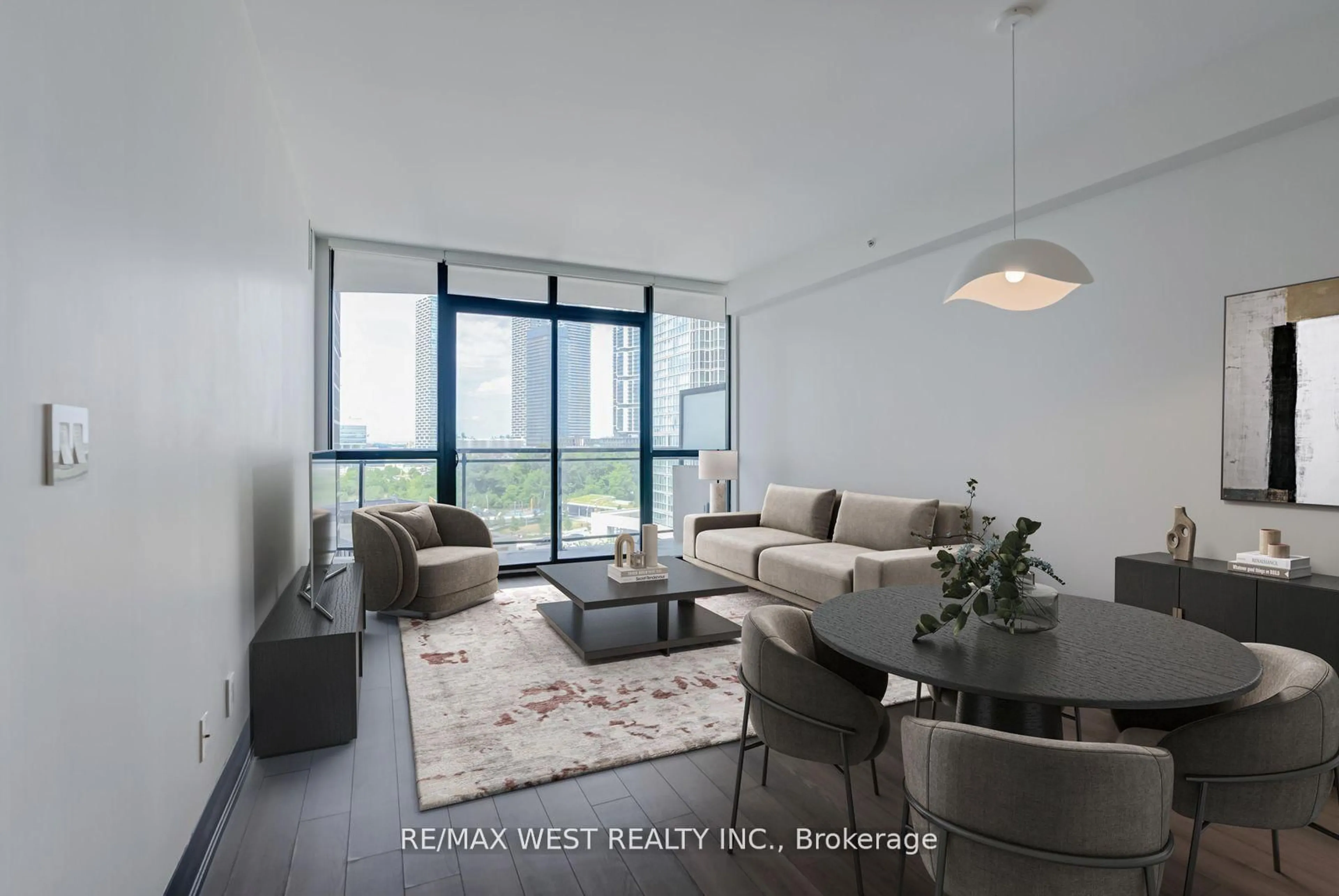 Living room with furniture, unknown for 2900 Highway 7 Rd #606, Vaughan Ontario L4K 0G3