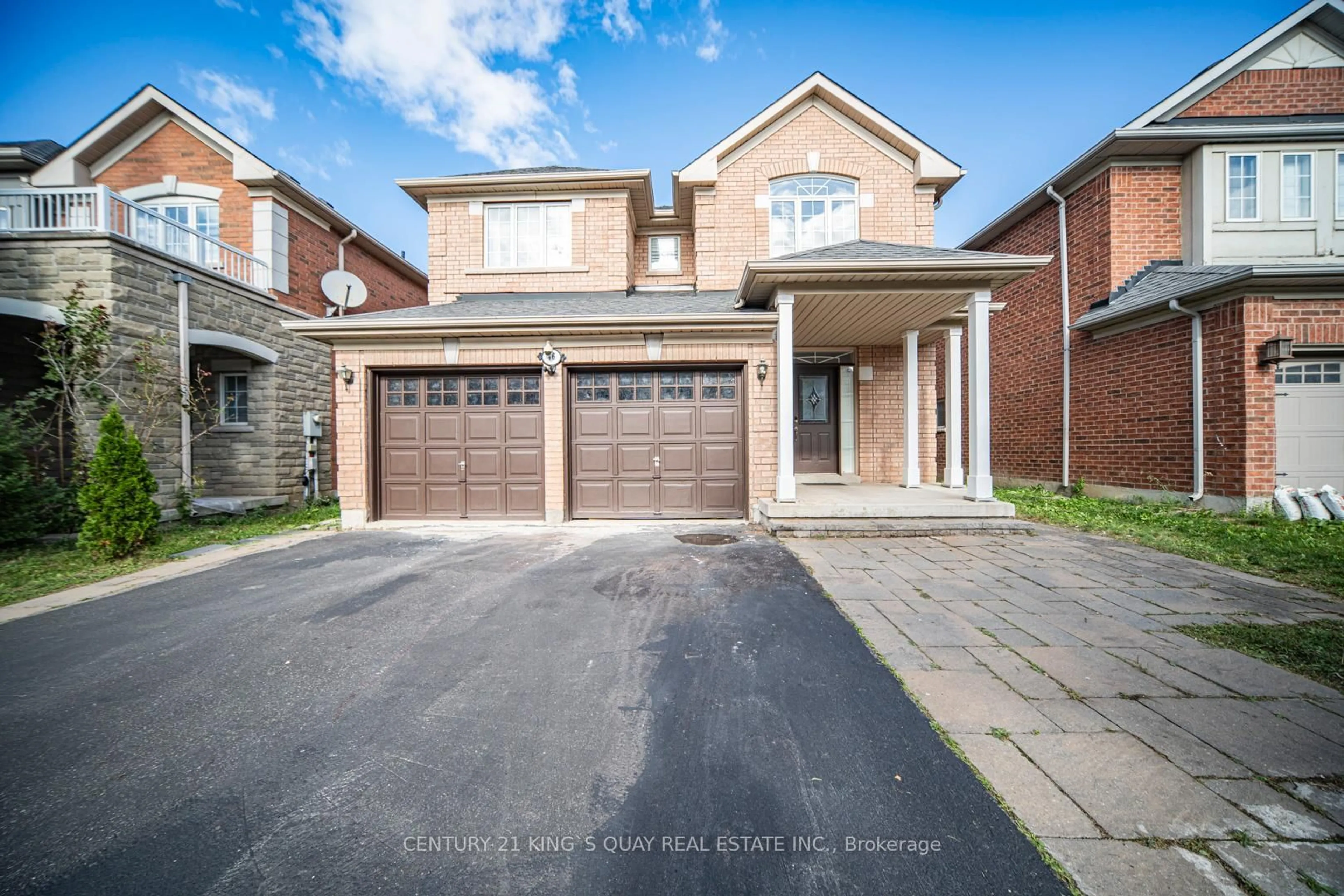 Home with brick exterior material, street for 46 Pepperberry Rd, Vaughan Ontario L4J 8W9