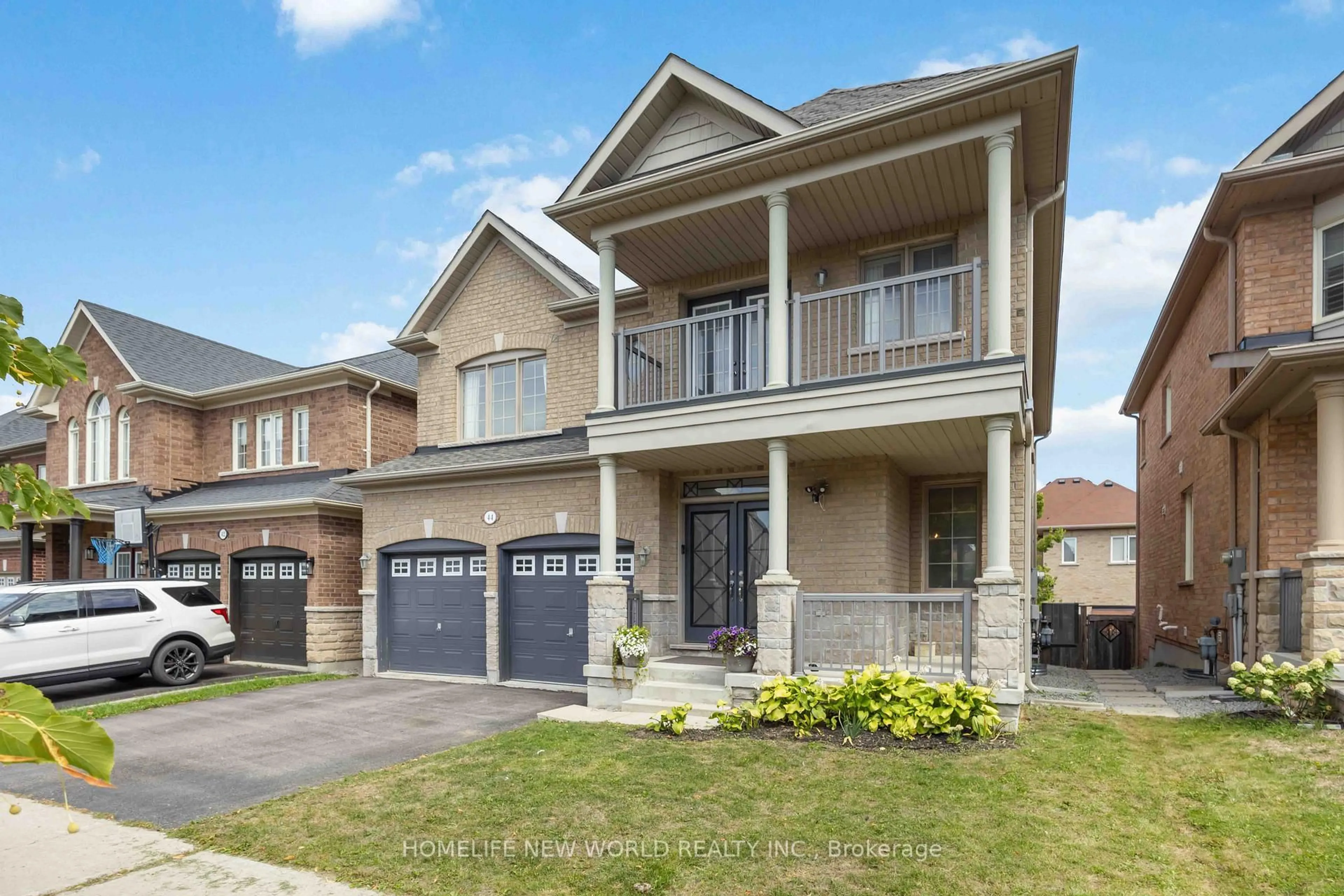 Home with brick exterior material, street for 44 Dame Gruev Dr, Markham Ontario L6E 0M4