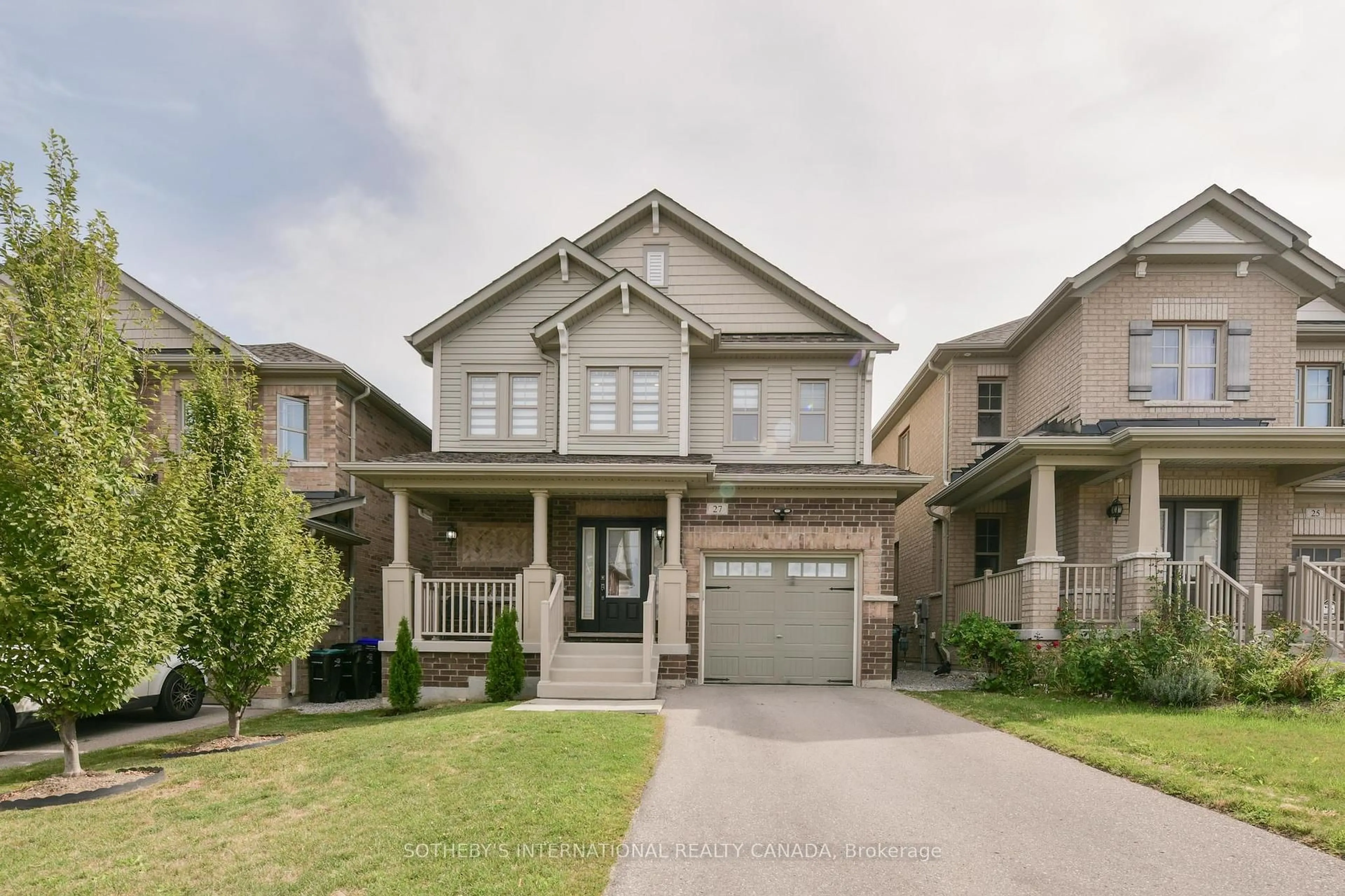 Home with brick exterior material, street for 27 Owens Rd, New Tecumseth Ontario L9R 0T3