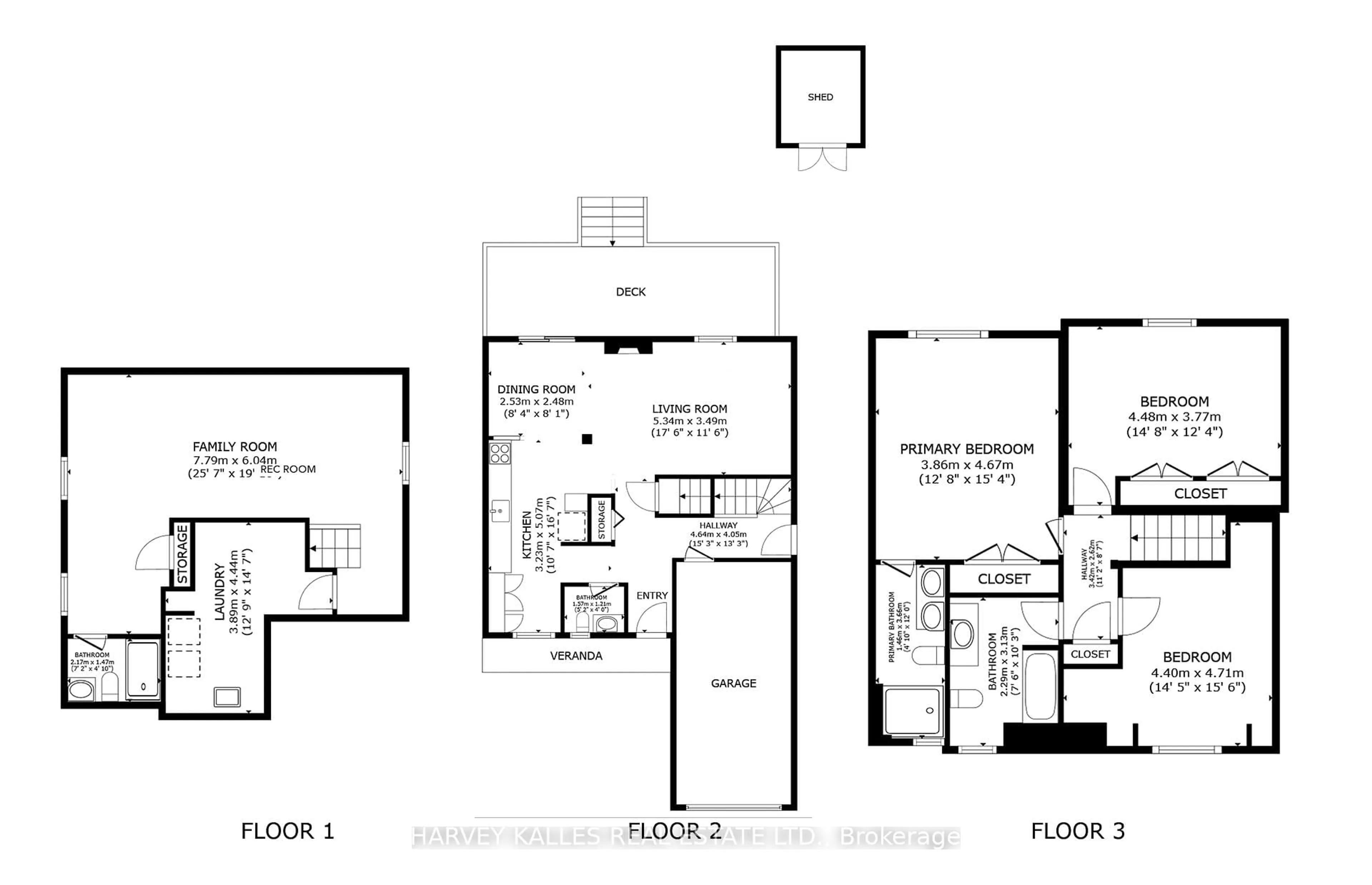 Floor plan for 491 Sandford St, Newmarket Ontario L3Y 5E2
