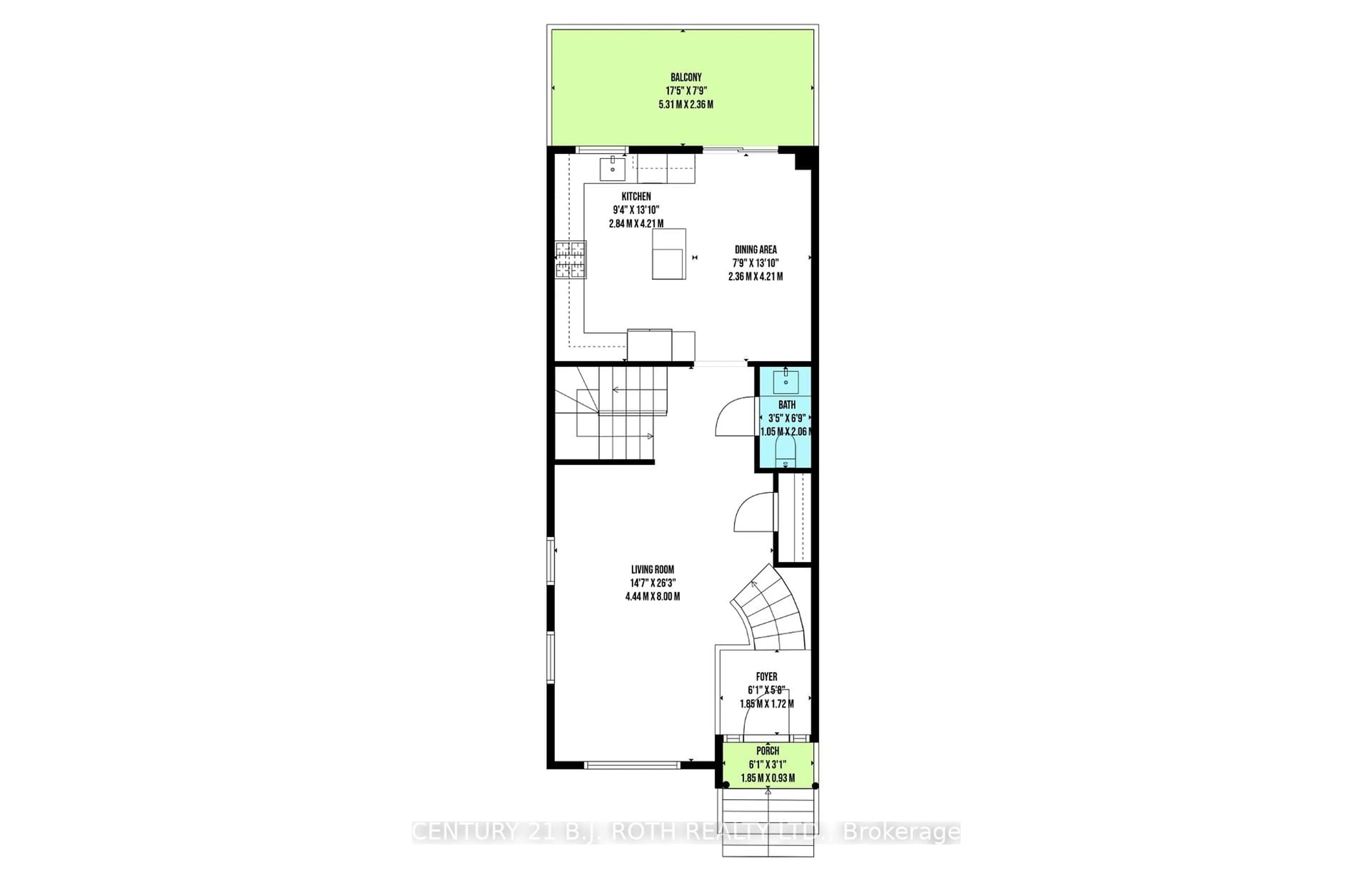 Floor plan for 8032 KIPLING Ave #15, Vaughan Ontario L4L 2A1