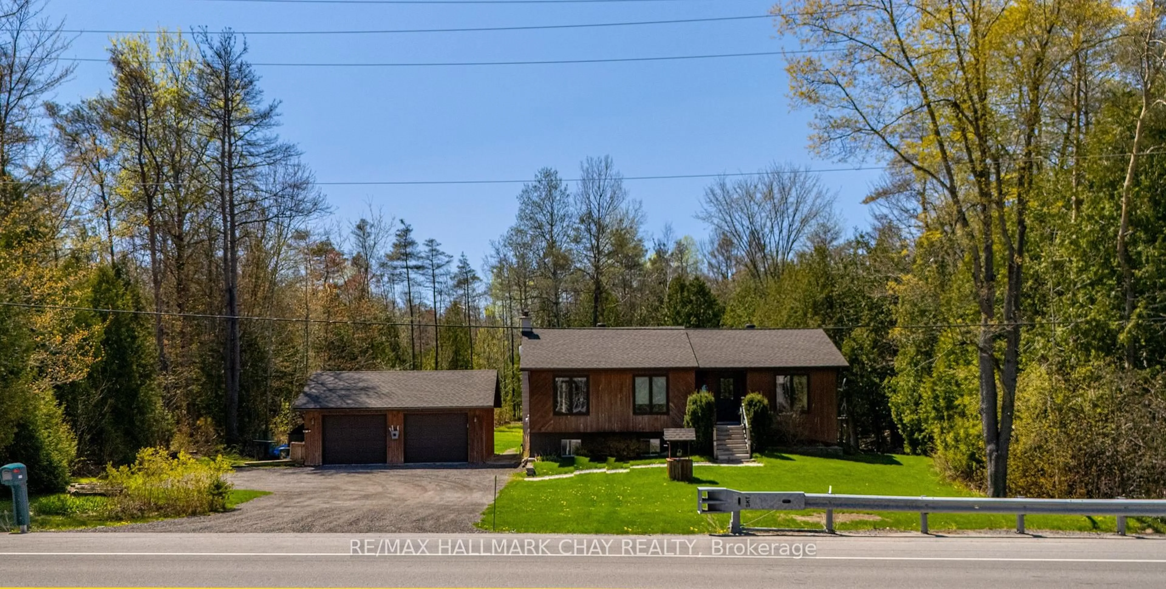 Home with brick exterior material, street for 7912 County Road 56 Rd, Essa Ontario L0M 1T0