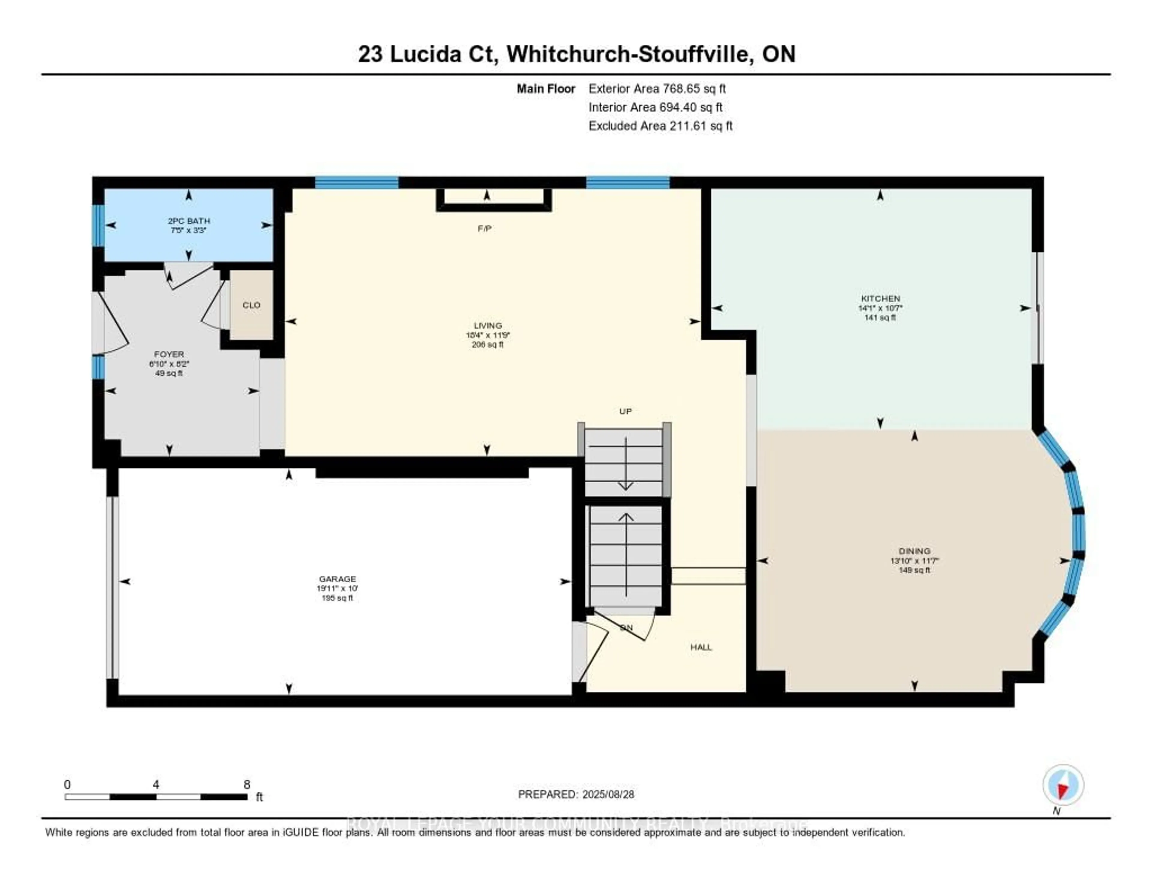 Floor plan for 23 Lucida Crt, Whitchurch-Stouffville Ontario L4A 1S1