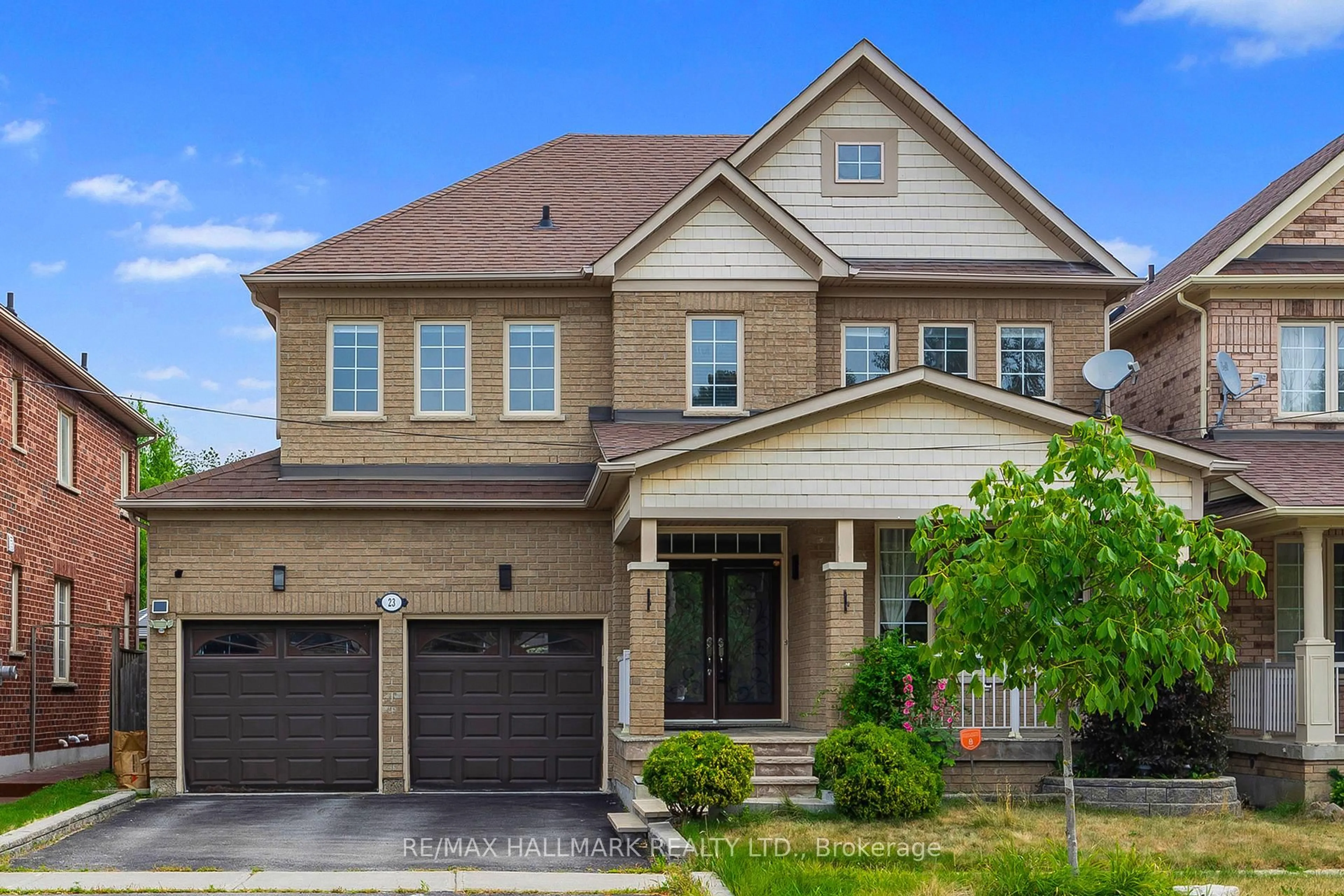 Home with brick exterior material, street for 23 Kingshill Rd, Richmond Hill Ontario L4E 4B1