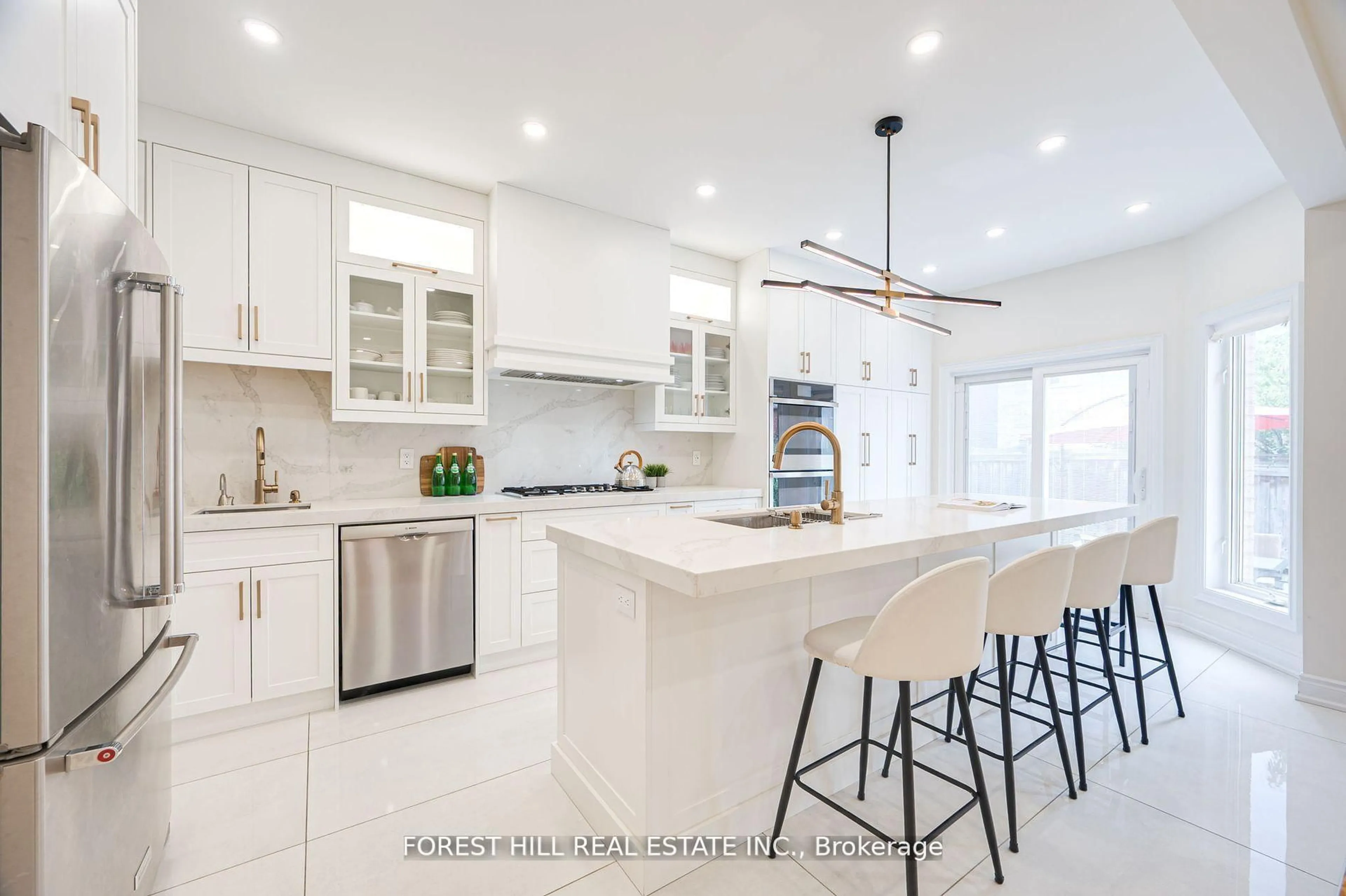 Contemporary kitchen, ceramic/tile floor for 486 Apple Blossom Dr, Vaughan Ontario L4J 9A3