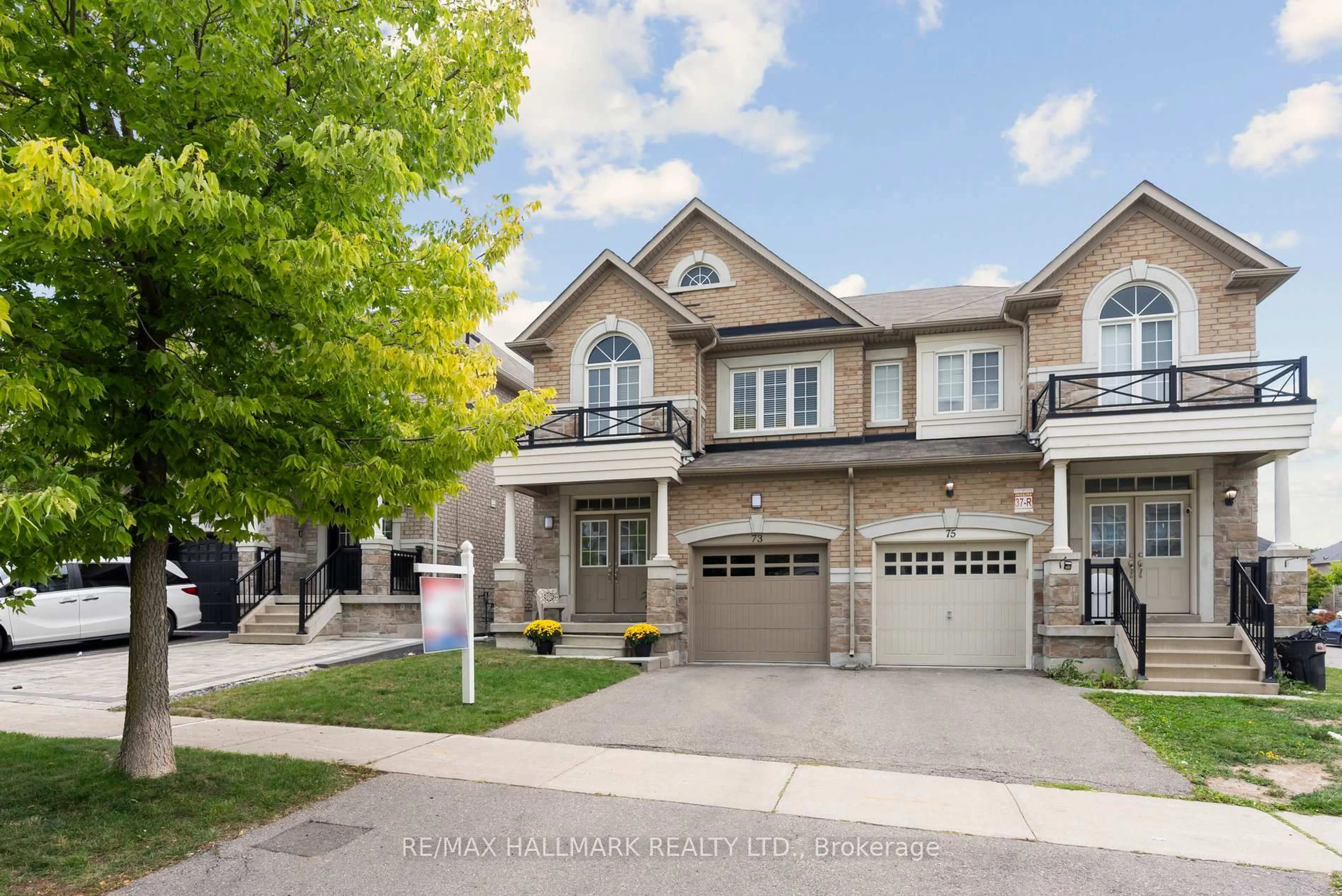 Home with brick exterior material, street for 73 Lauderdale Dr, Vaughan Ontario L6A 4G7