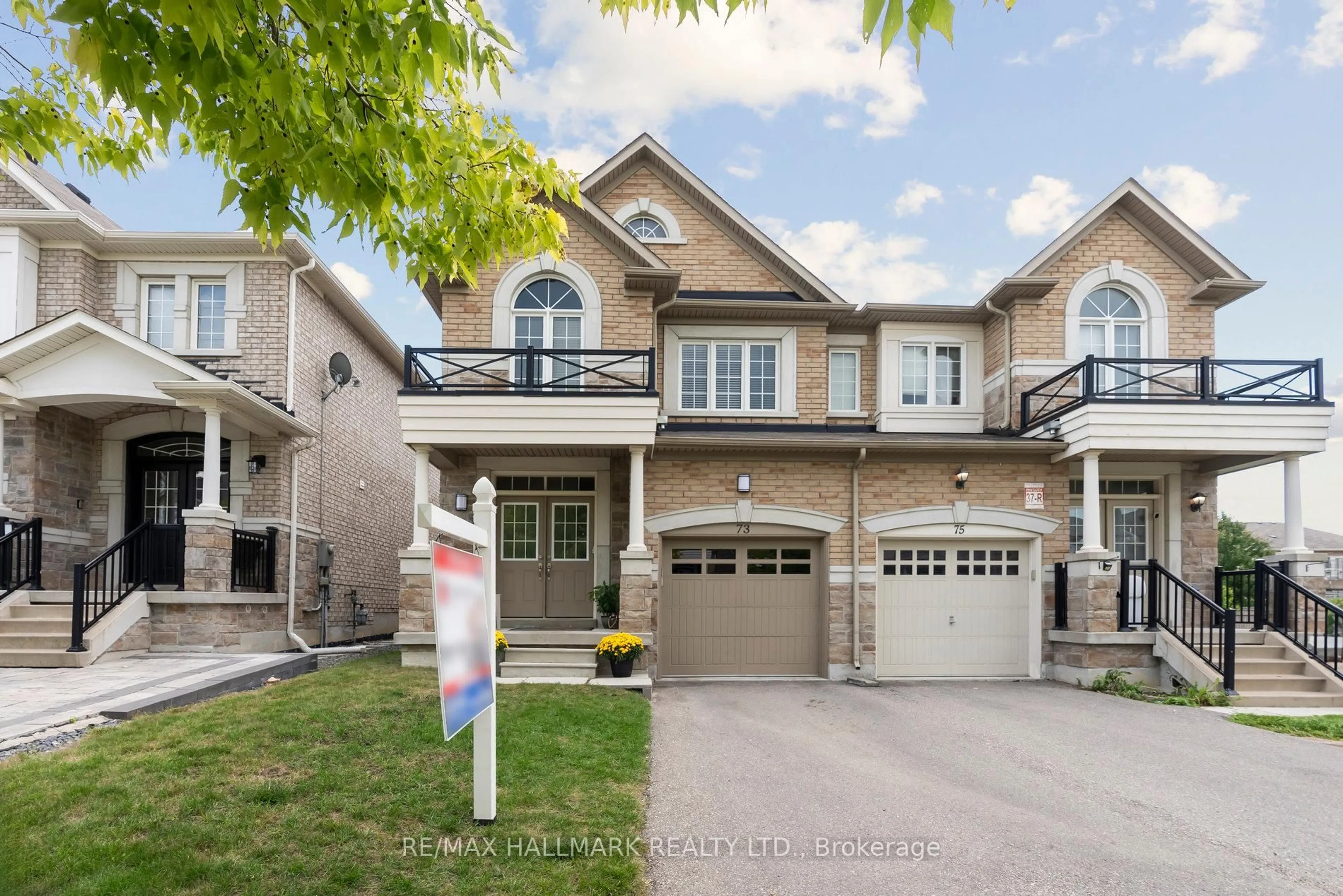Home with brick exterior material, street for 73 Lauderdale Dr, Vaughan Ontario L6A 4G7