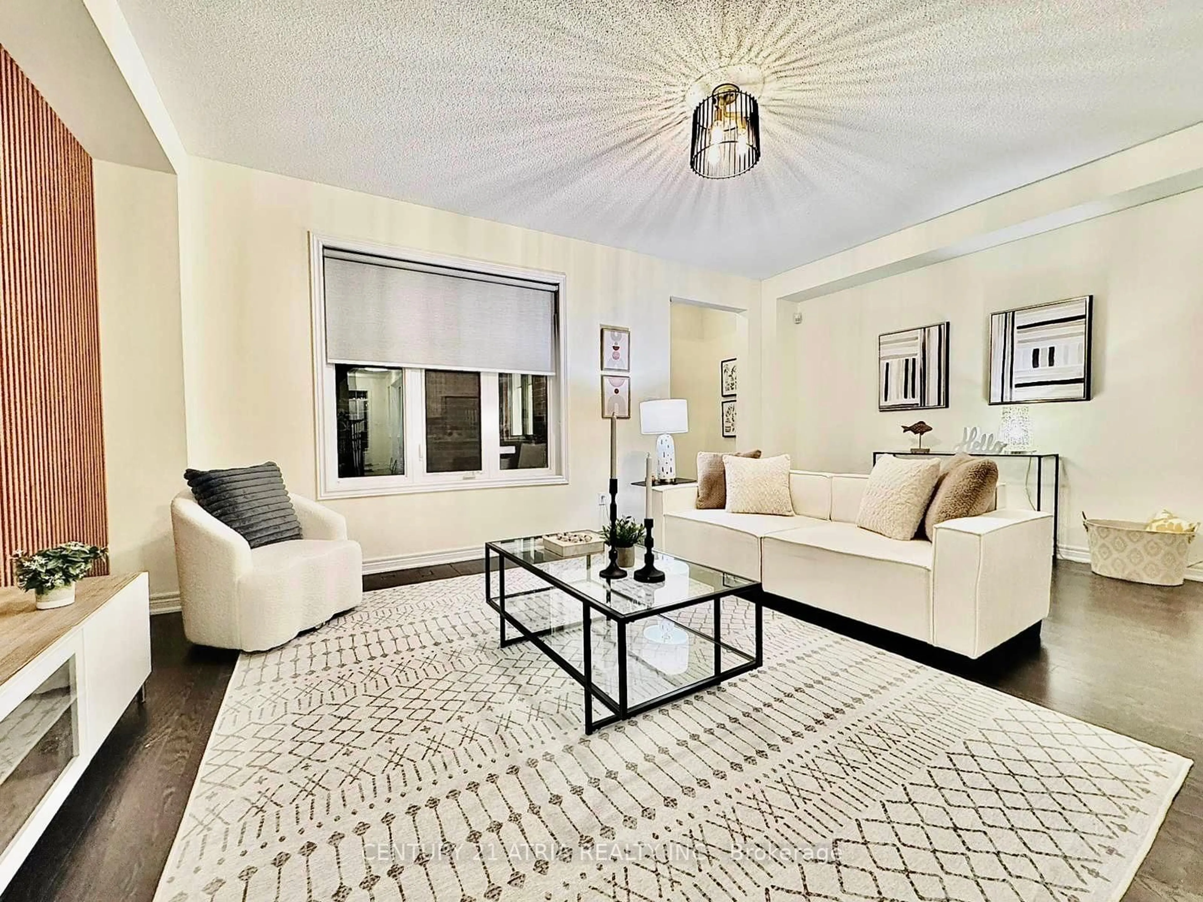 Living room with furniture, carpet floor for 162 Harbord St, Markham Ontario L6C 0X1