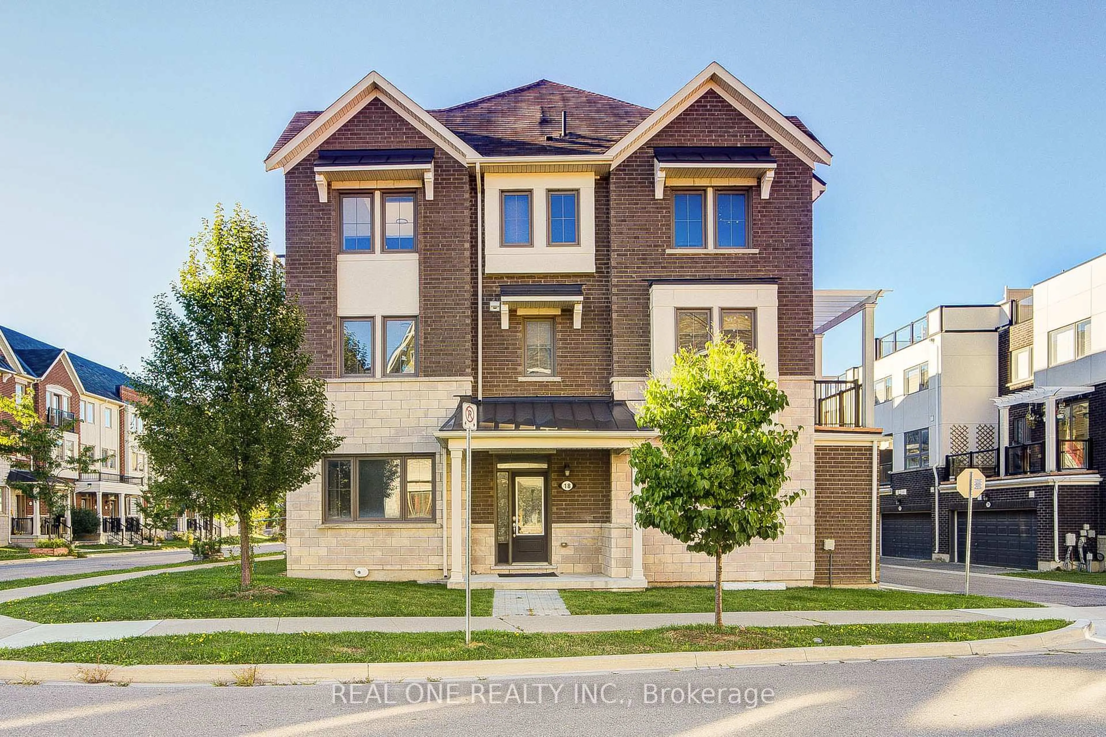 Home with brick exterior material, street for 18 Thomas Swanson St, Markham Ontario L6B 1M8