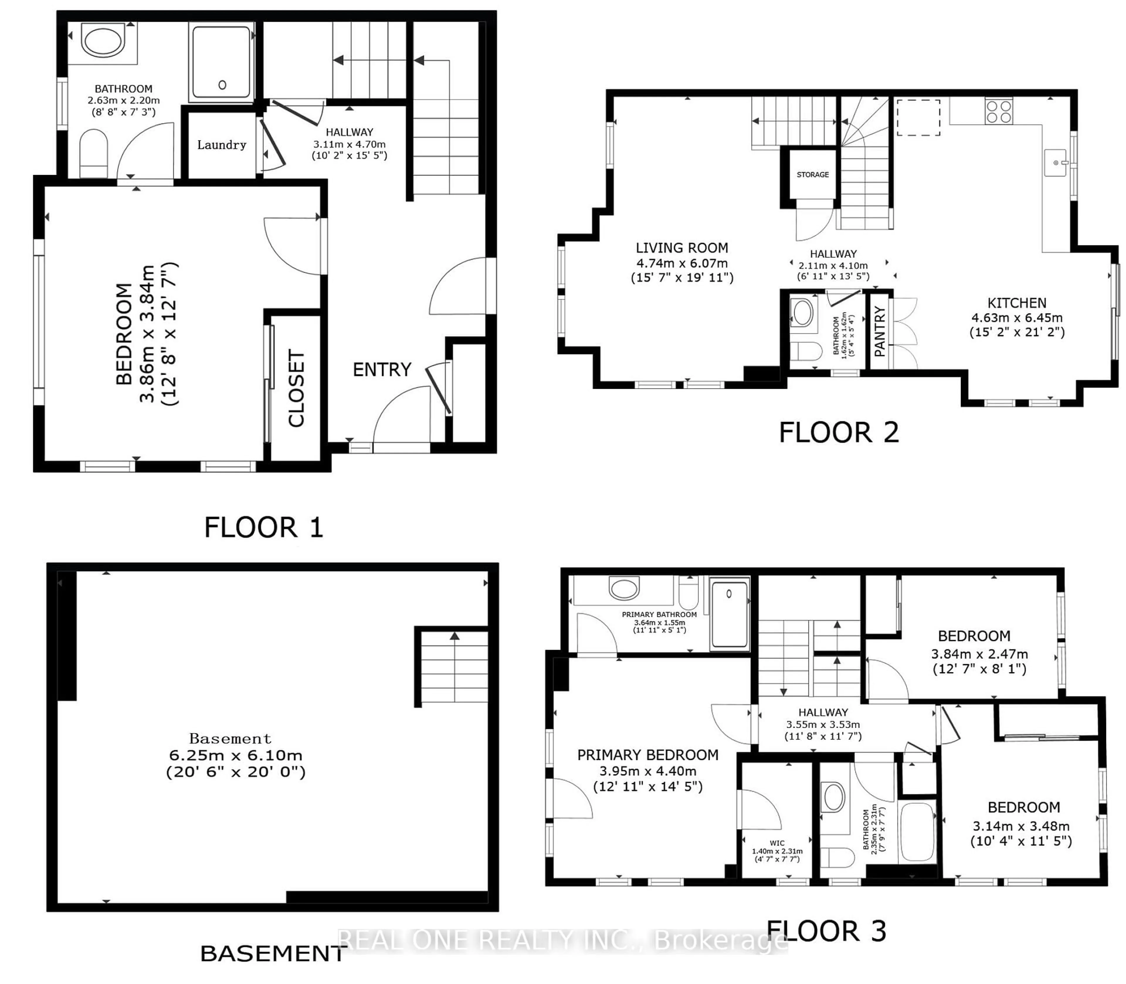Floor plan for 18 Thomas Swanson St, Markham Ontario L6B 1M8