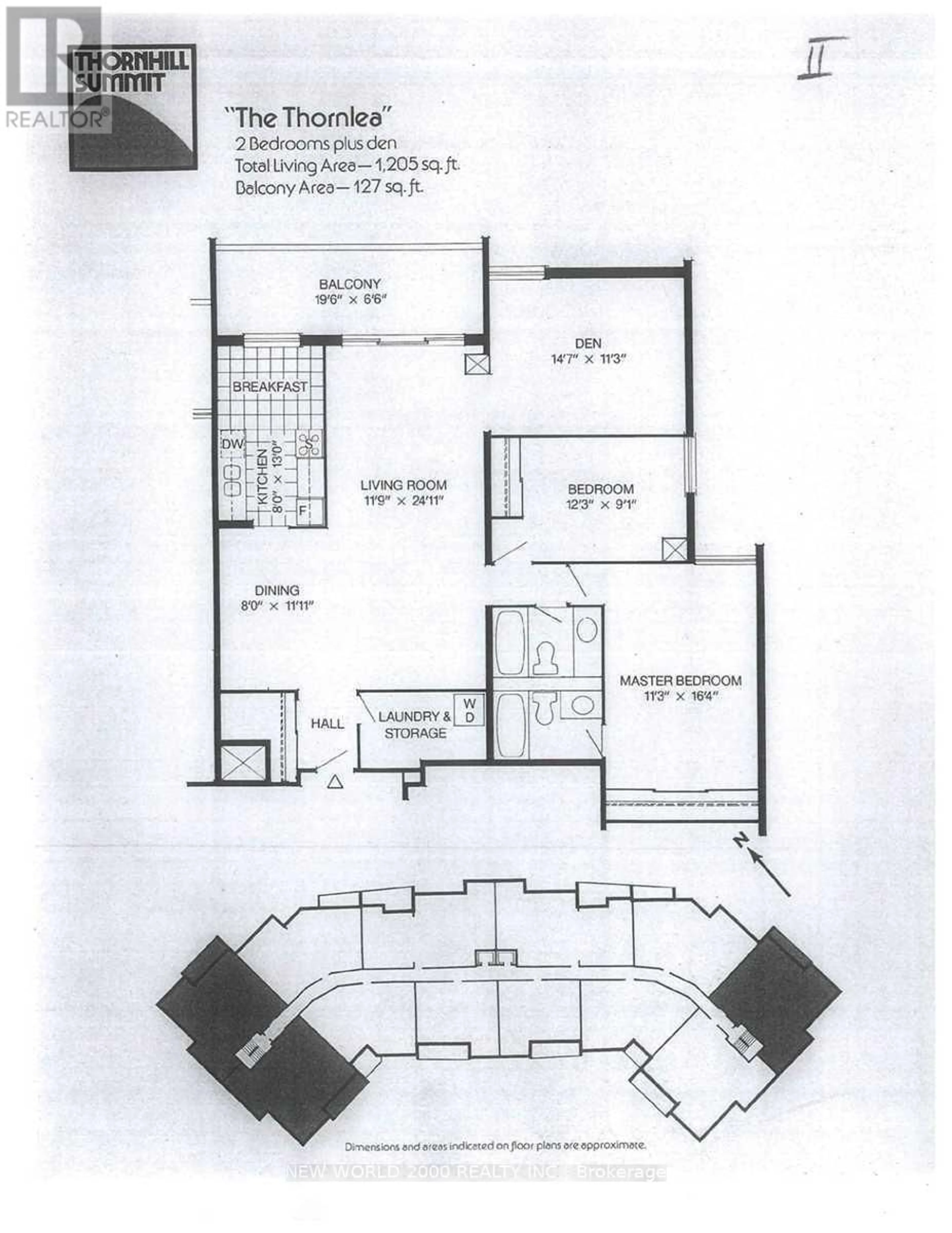 Floor plan for 7811 Yonge St #410, Markham Ontario L3T 4S3