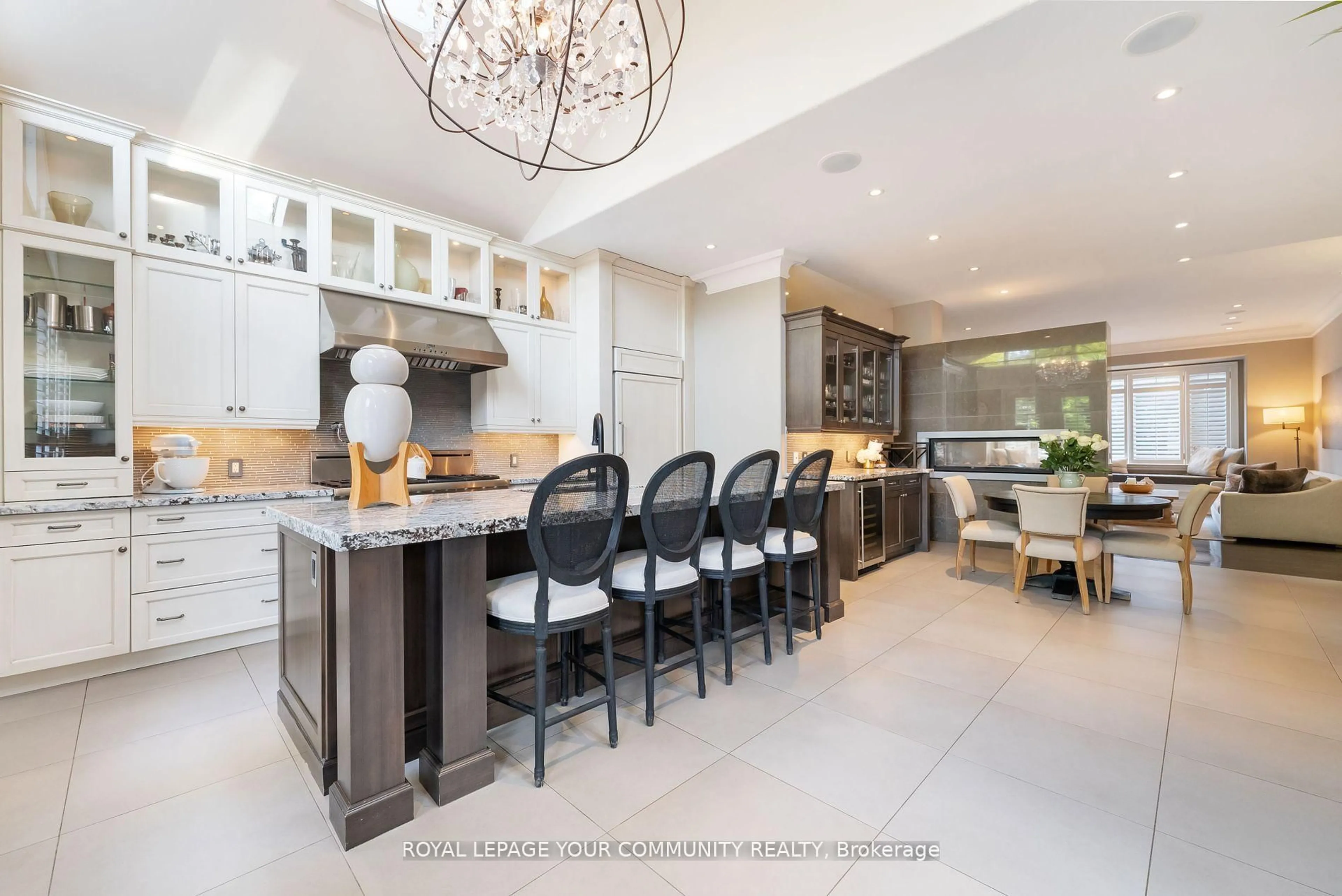 Contemporary kitchen, ceramic/tile floor for 48 May Ave, Richmond Hill Ontario L4C 3S6