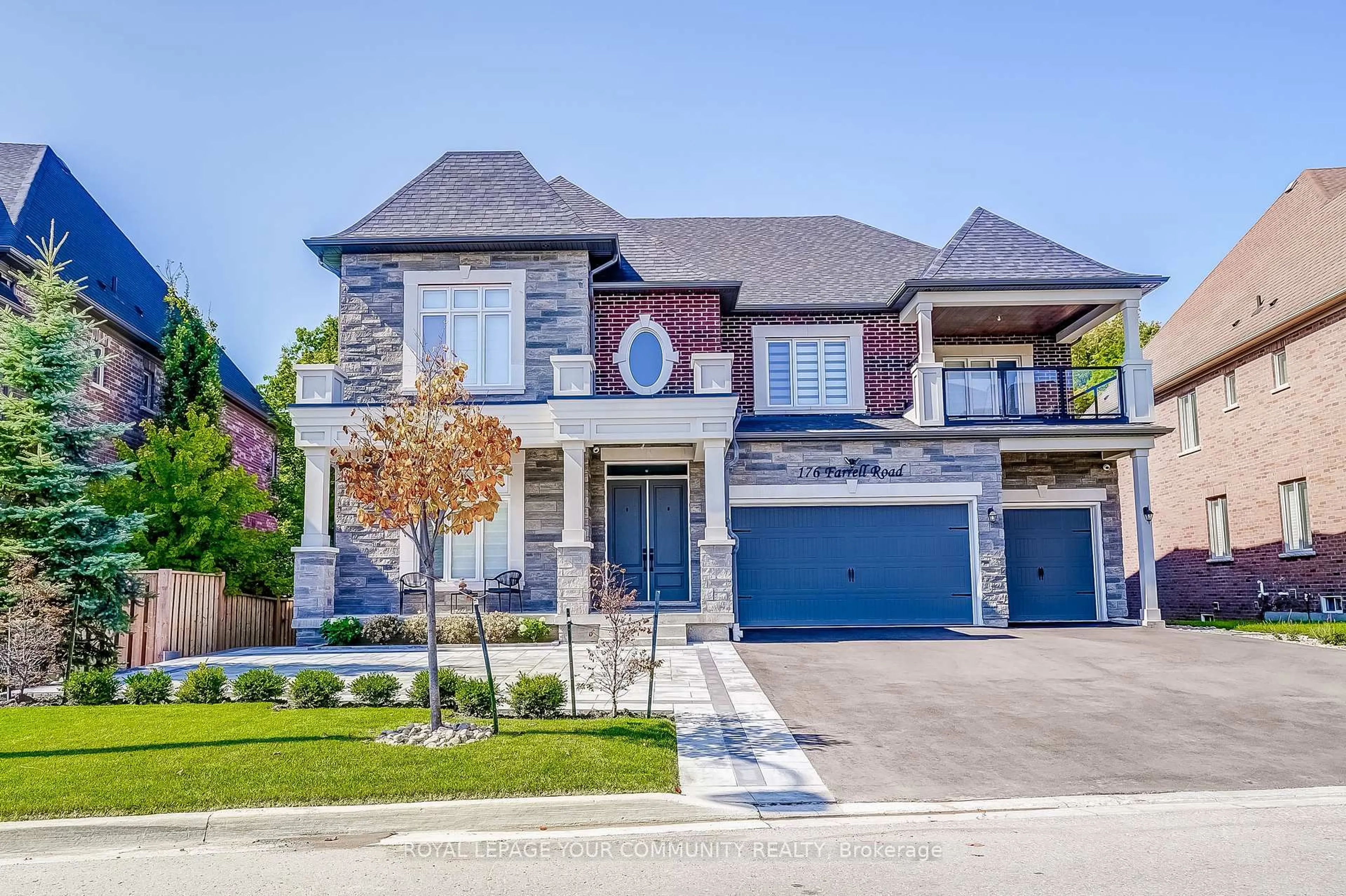 Home with brick exterior material, street for 176 Farrell Rd, Vaughan Ontario L6A 4W6