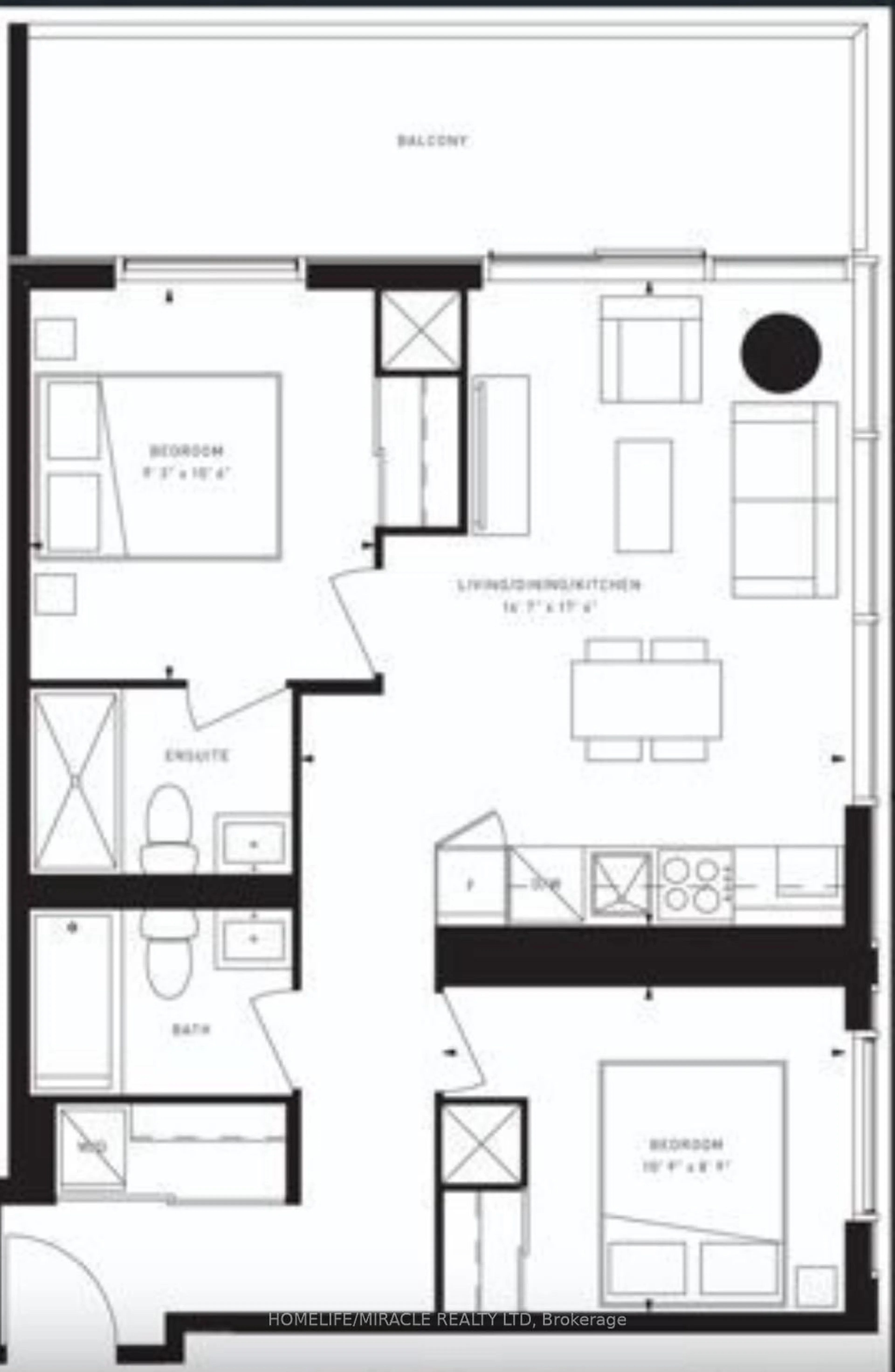 Floor plan for 7890 Jane St #4202, Vaughan Ontario L4K 0K9