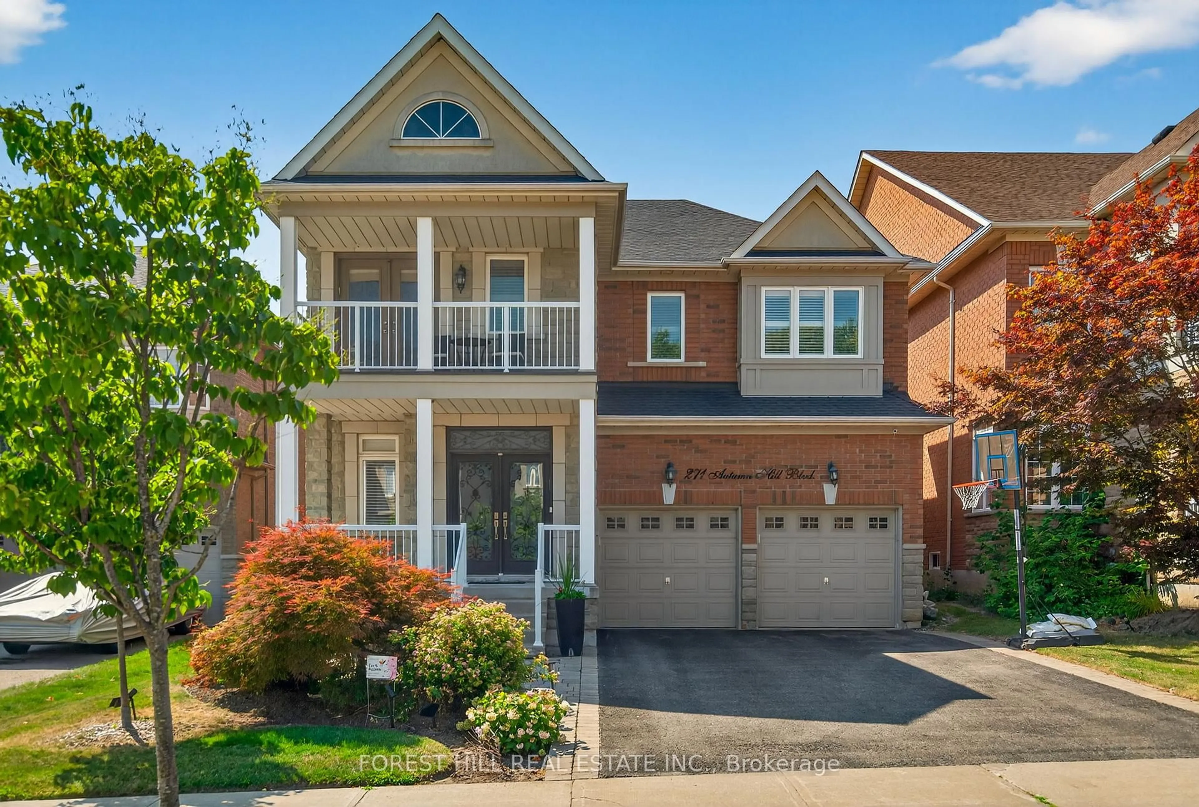 Home with brick exterior material, street for 271 Autumn Hill Blvd, Vaughan Ontario L4J 8Y4