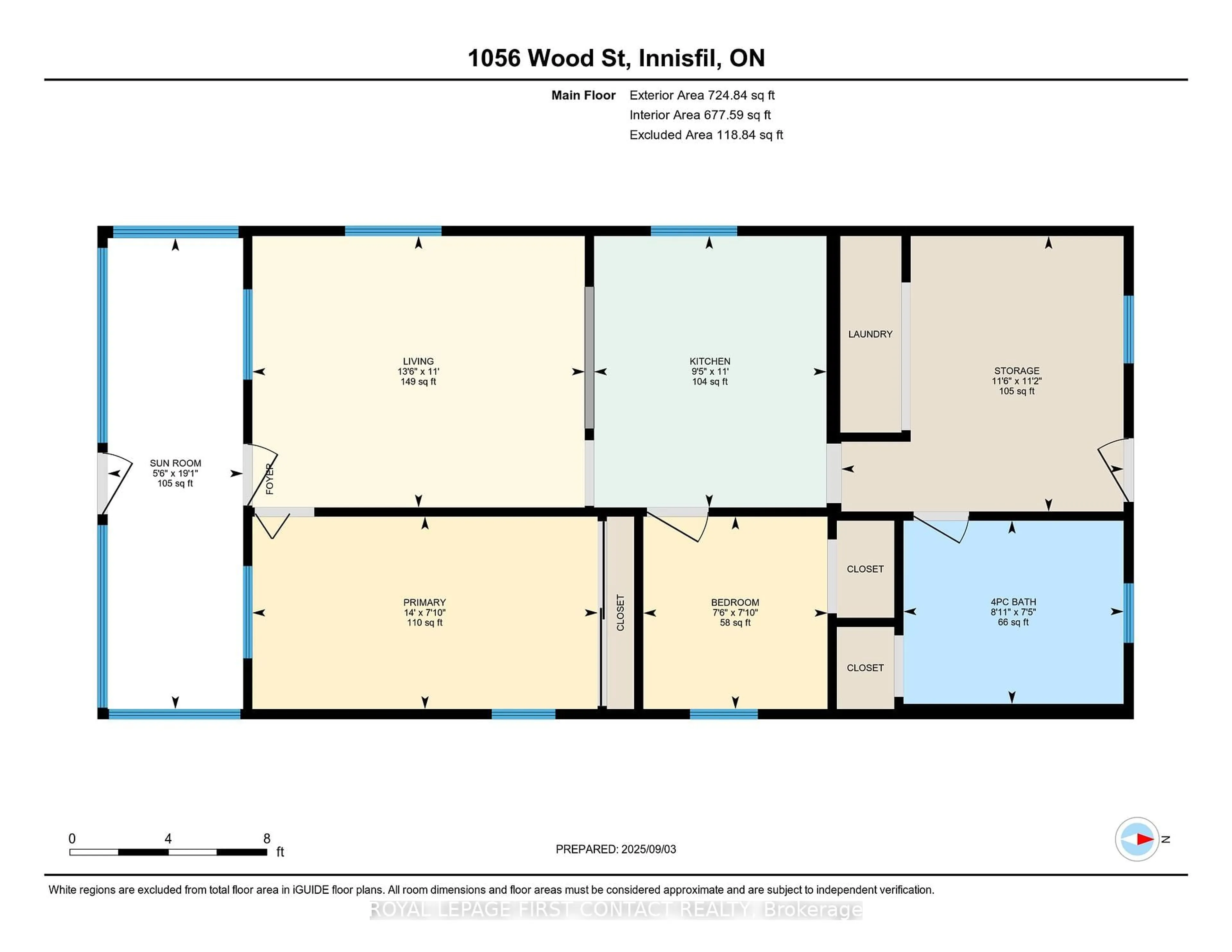 Floor plan for 1056 Wood St, Innisfil Ontario L0L 1K0