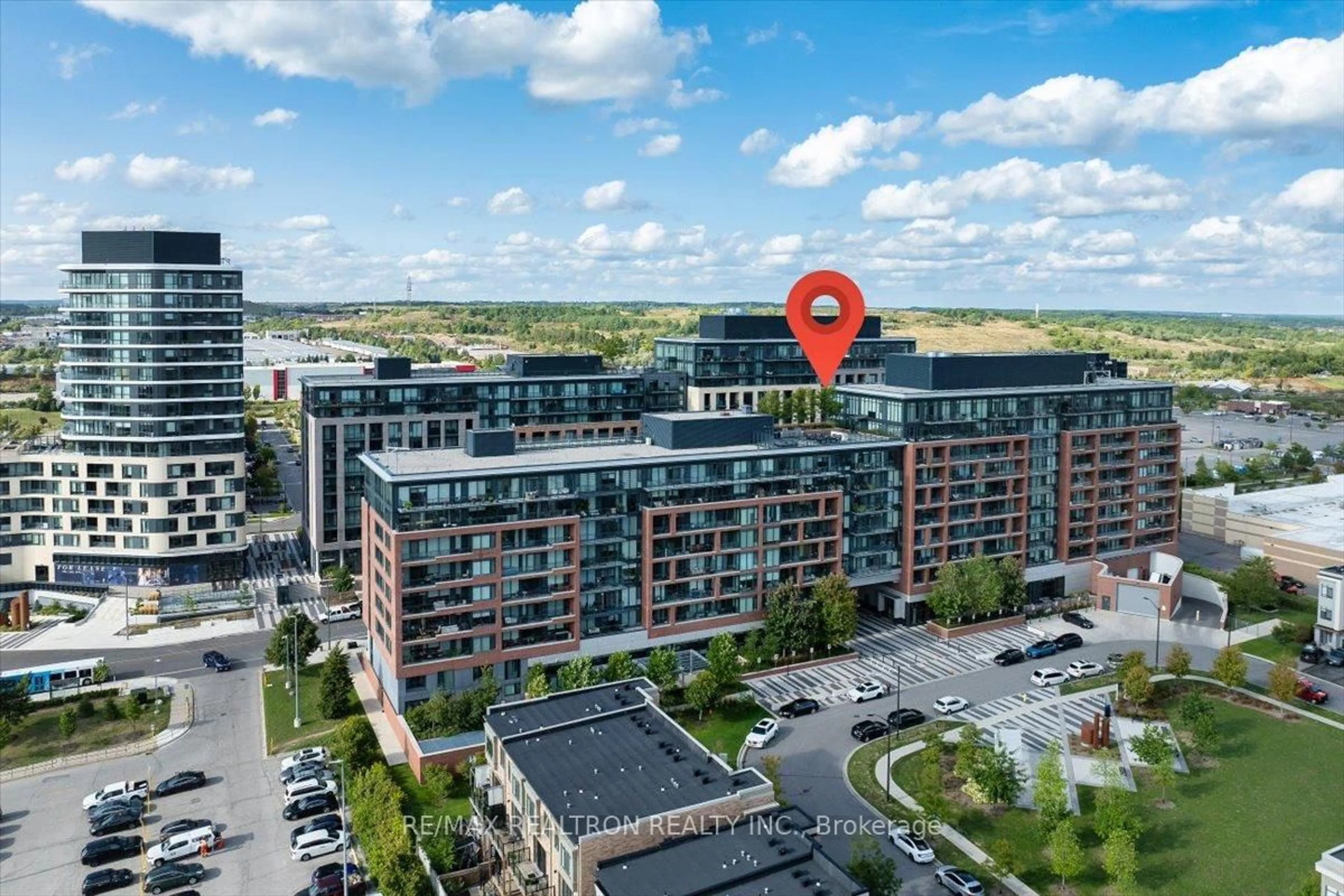 A pic from outside/outdoor area/front of a property/back of a property/a pic from drone, city buildings view from balcony for 99 Eagle Rock Way #204, Vaughan Ontario L6A 5A7
