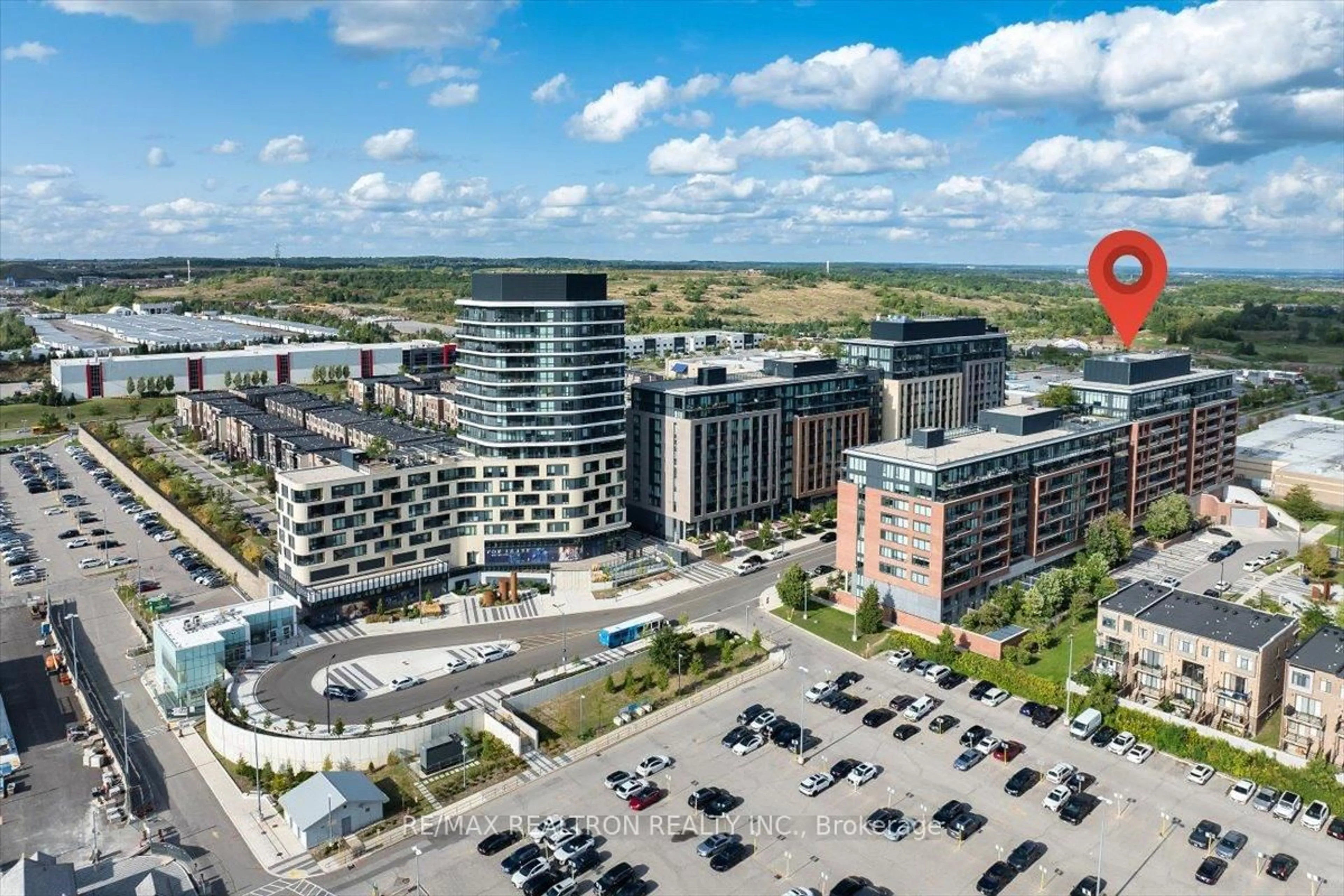 A pic from outside/outdoor area/front of a property/back of a property/a pic from drone, city buildings view from balcony for 99 Eagle Rock Way #204, Vaughan Ontario L6A 5A7
