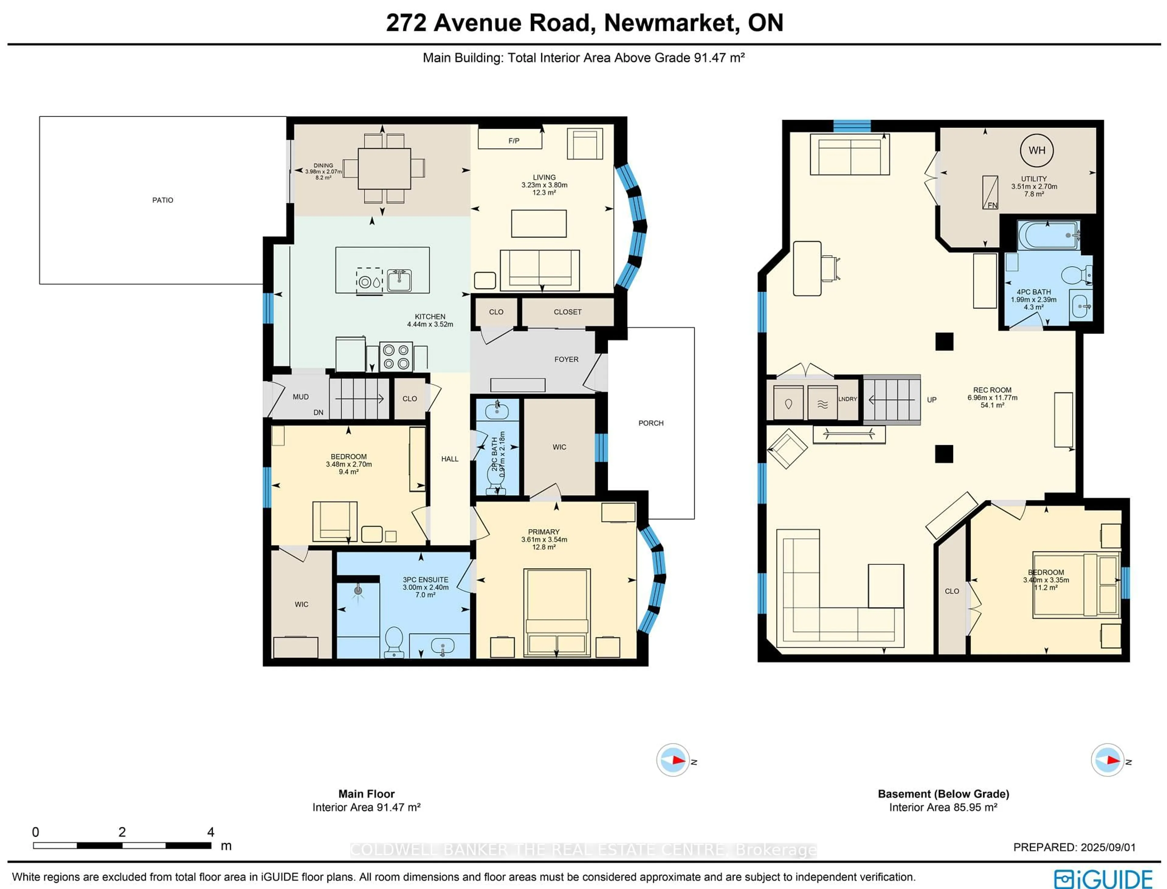 Floor plan for 272 Avenue Rd, Newmarket Ontario L3Y 1P1