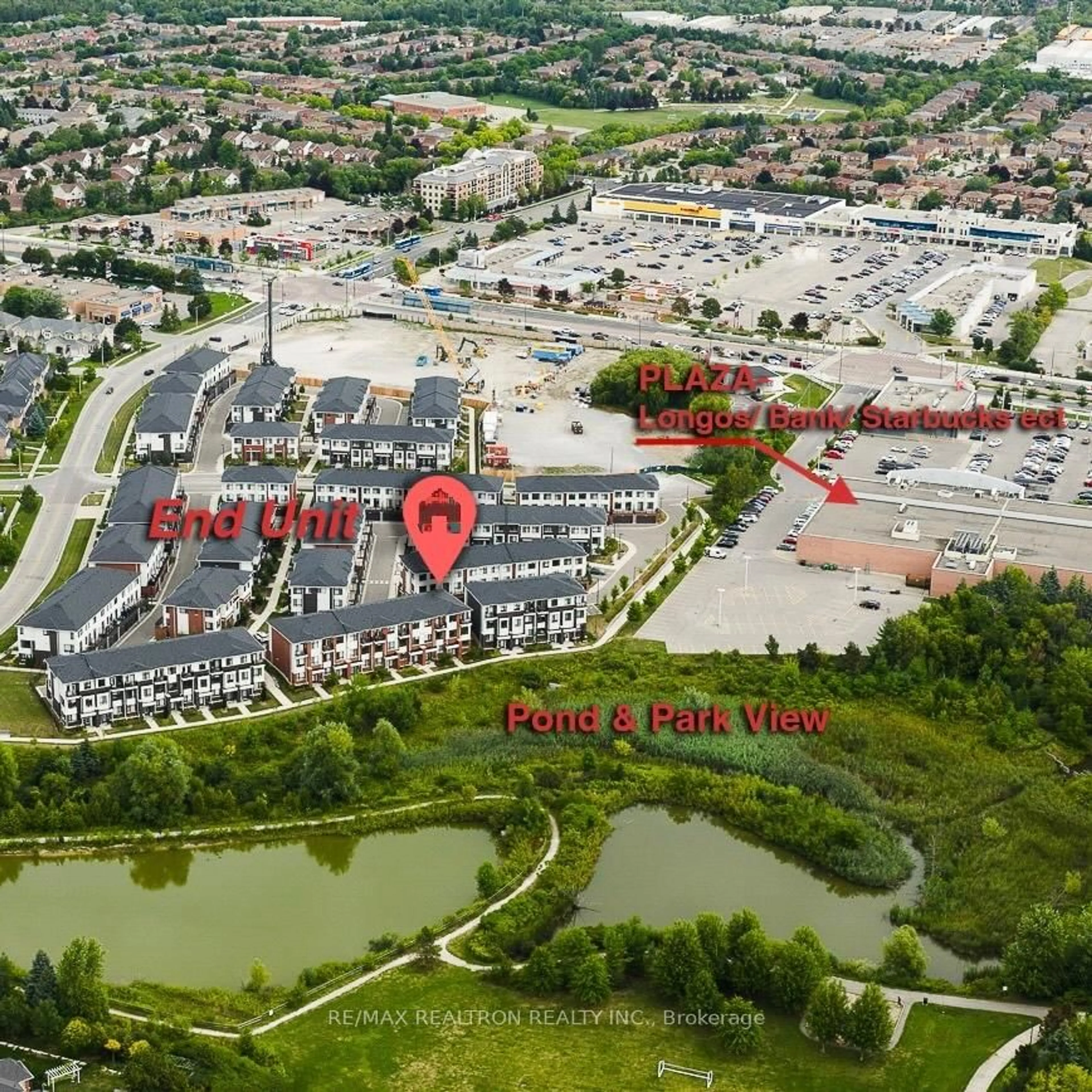 A pic from outside/outdoor area/front of a property/back of a property/a pic from drone, unknown for 34 Nine Mile Lane, Richmond Hill Ontario L4C 5S6