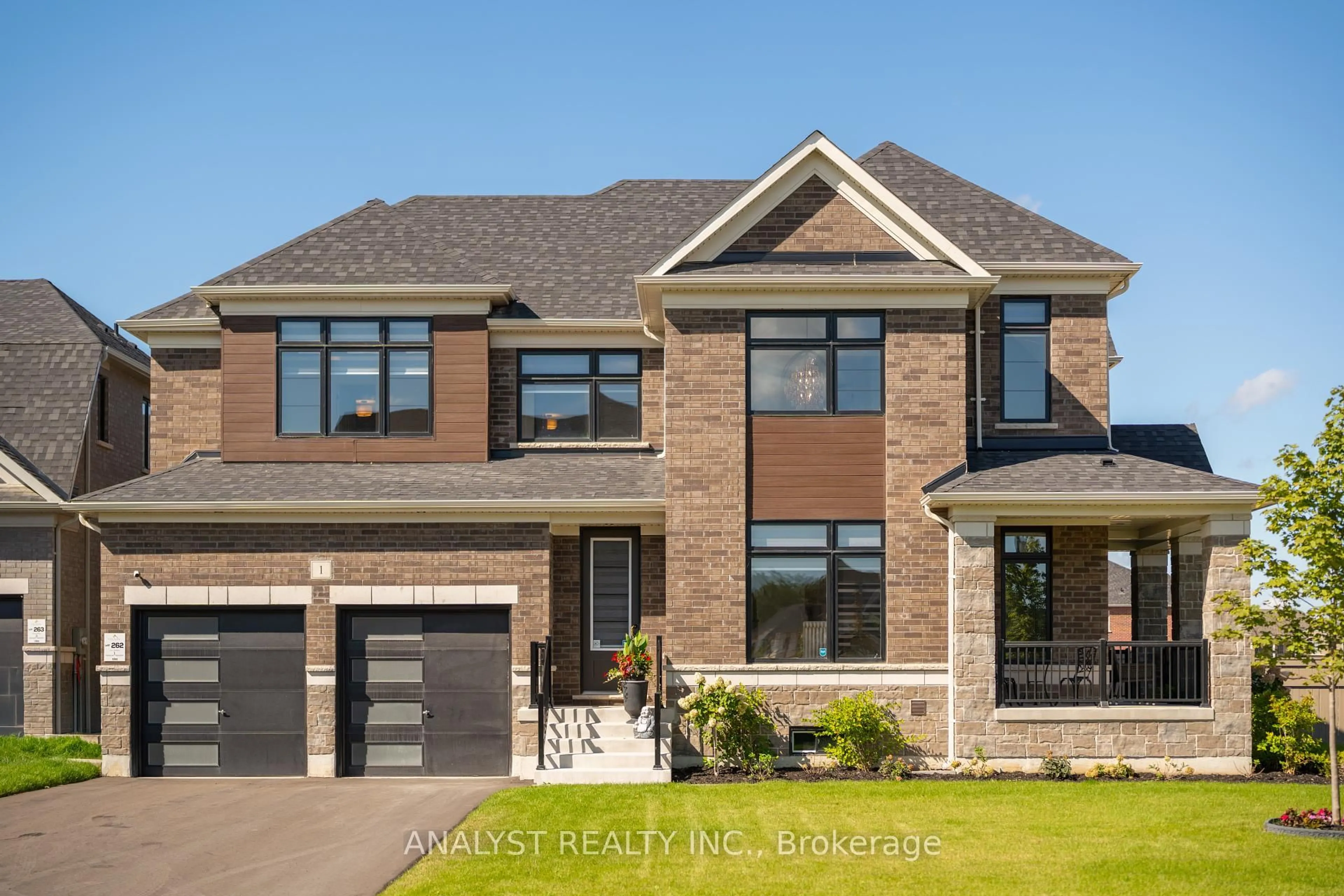 Home with brick exterior material, street for 1 Twinleaf Cres, Adjala-Tosorontio Ontario L0G 1W0