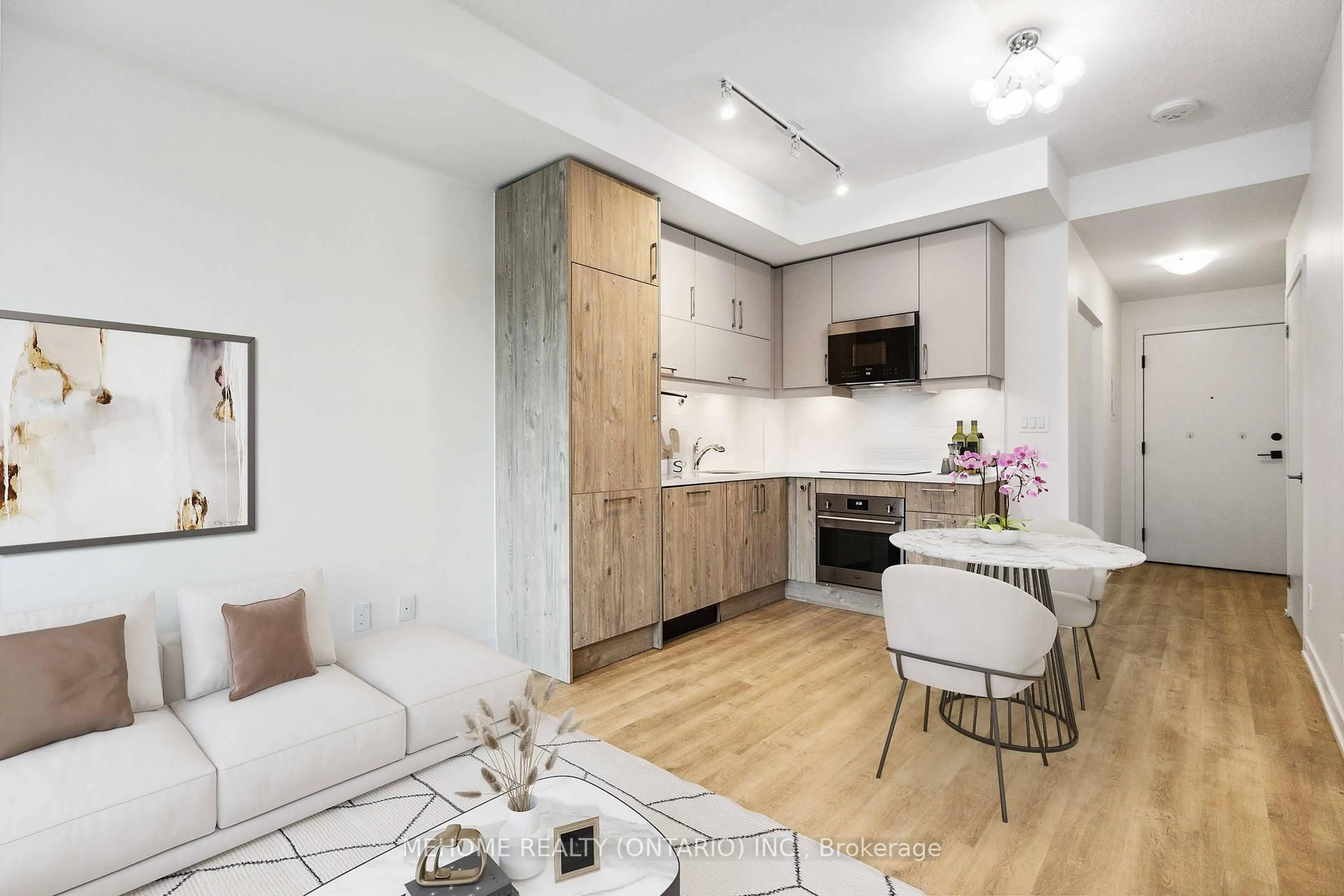 Open concept kitchen, wood/laminate floor for 292 Verdale Crossing #1214, Markham Ontario L6G 0H6