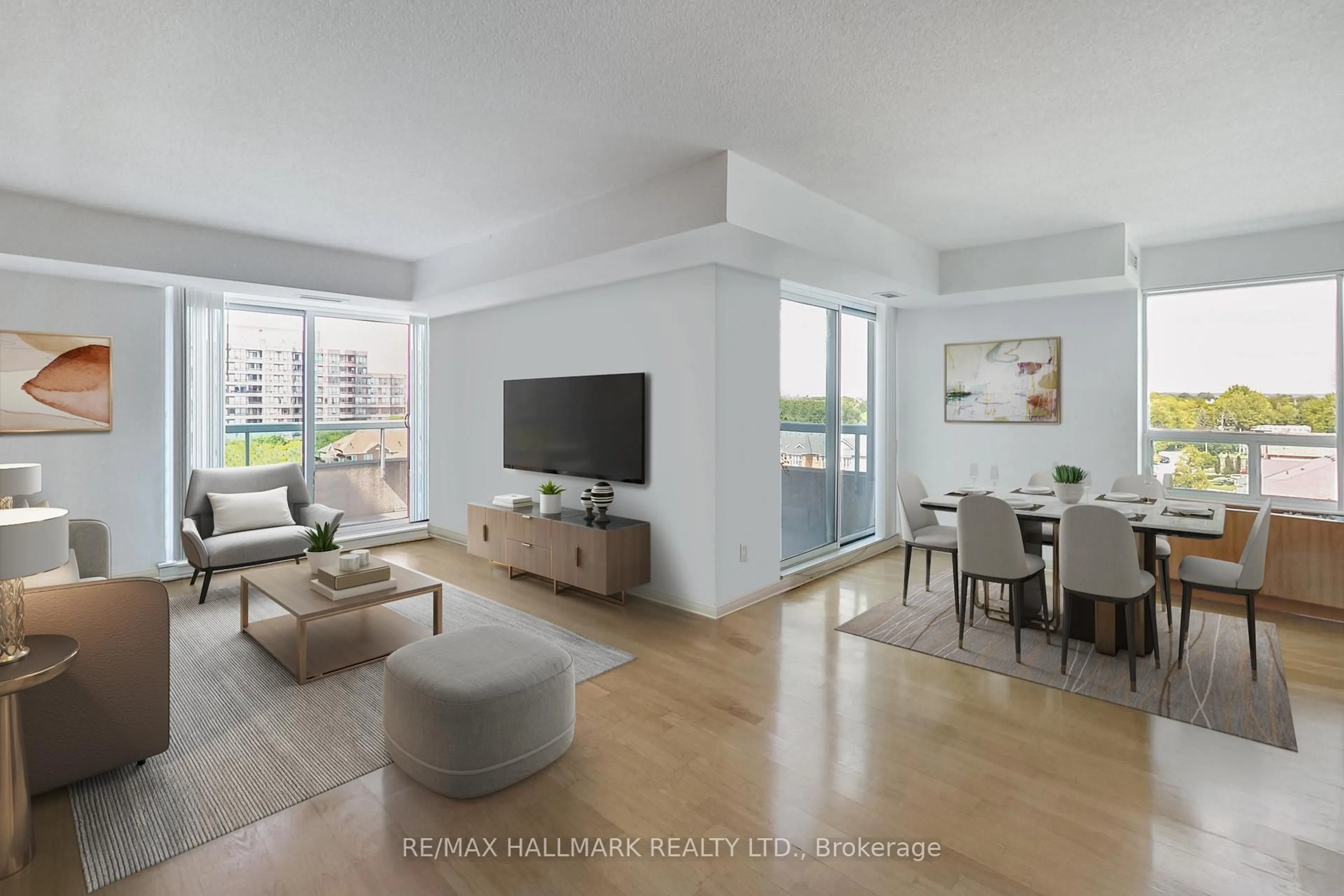 Living room with furniture, unknown for 5 Emerald Lane #702, Vaughan Ontario L4J 8P7