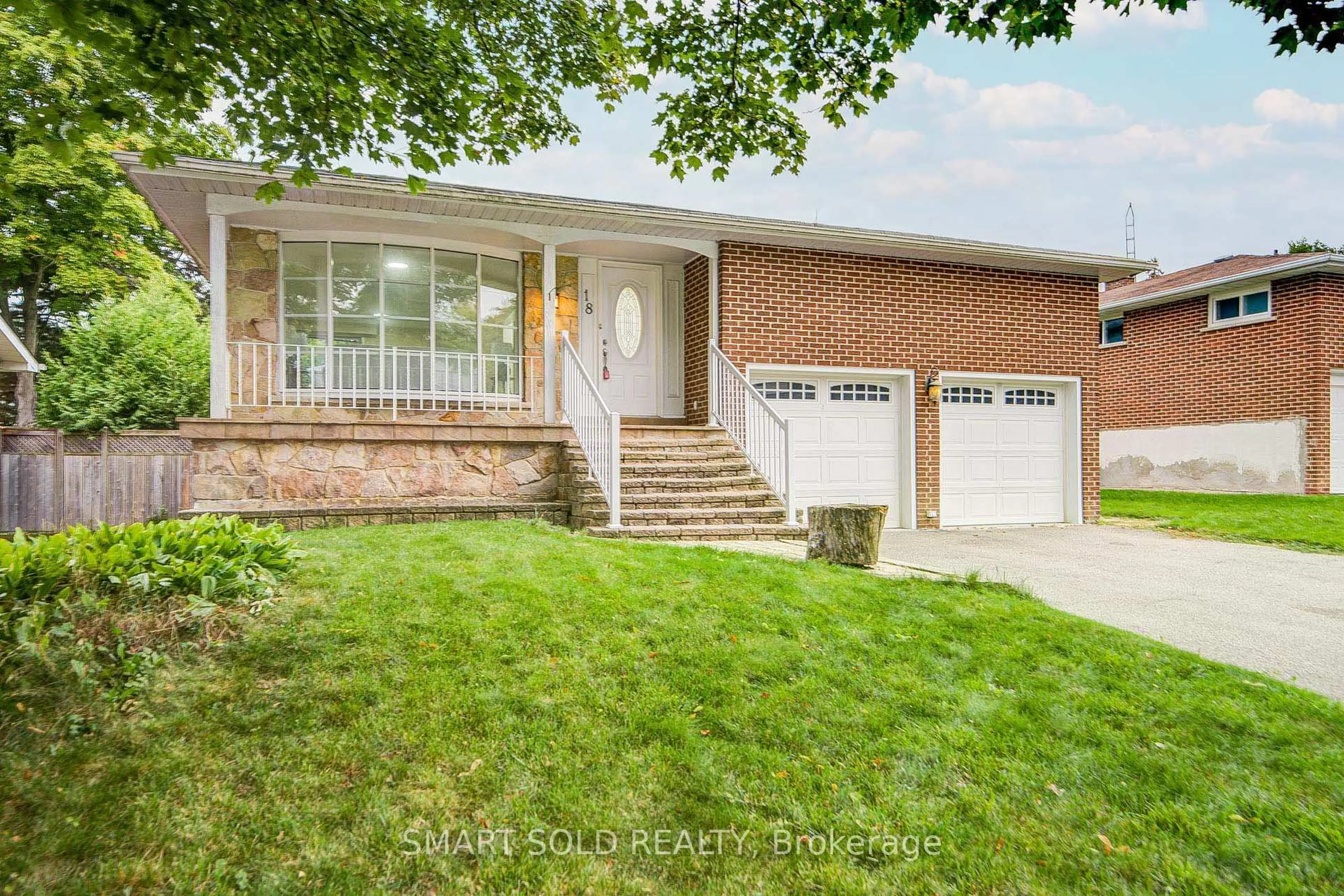 Home with brick exterior material, street for 18 Shady Lane Cres, Markham Ontario L3T 3W7