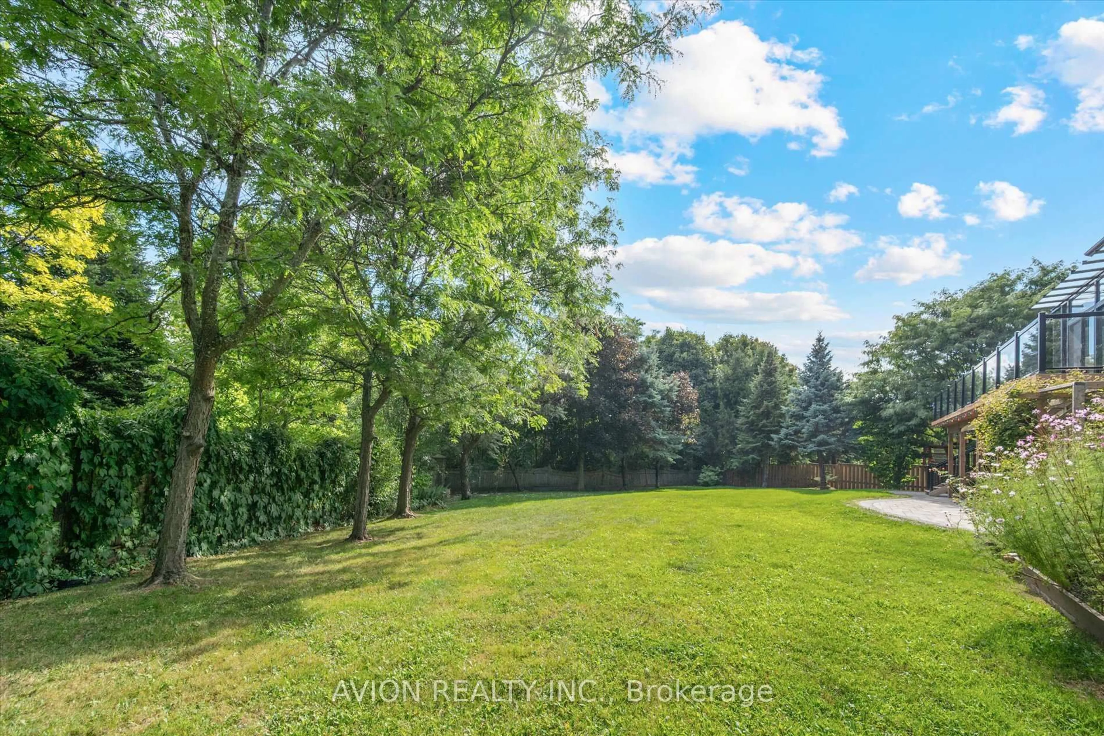 A pic from outside/outdoor area/front of a property/back of a property/a pic from drone, forest/trees view for 37 Frybrook Cres, Richmond Hill Ontario L4B 4B9