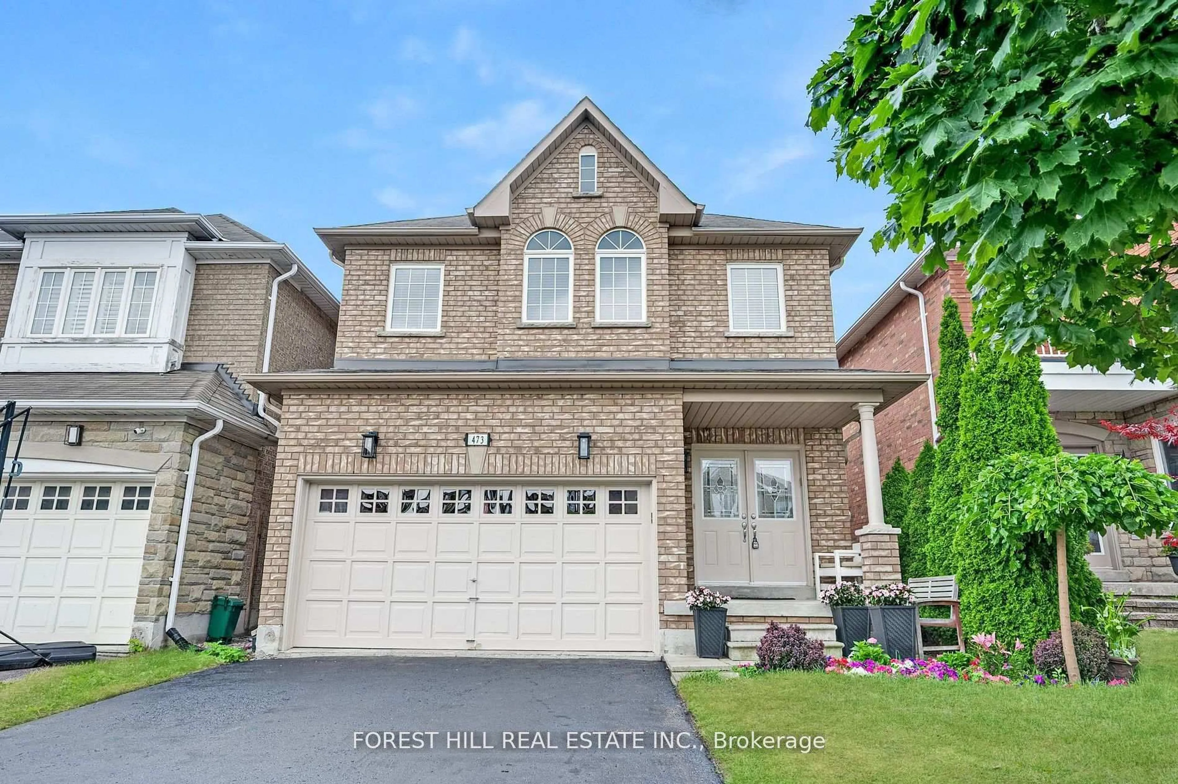Home with brick exterior material, street for 473 Apple Blossom Dr, Vaughan Ontario L4J 9K7