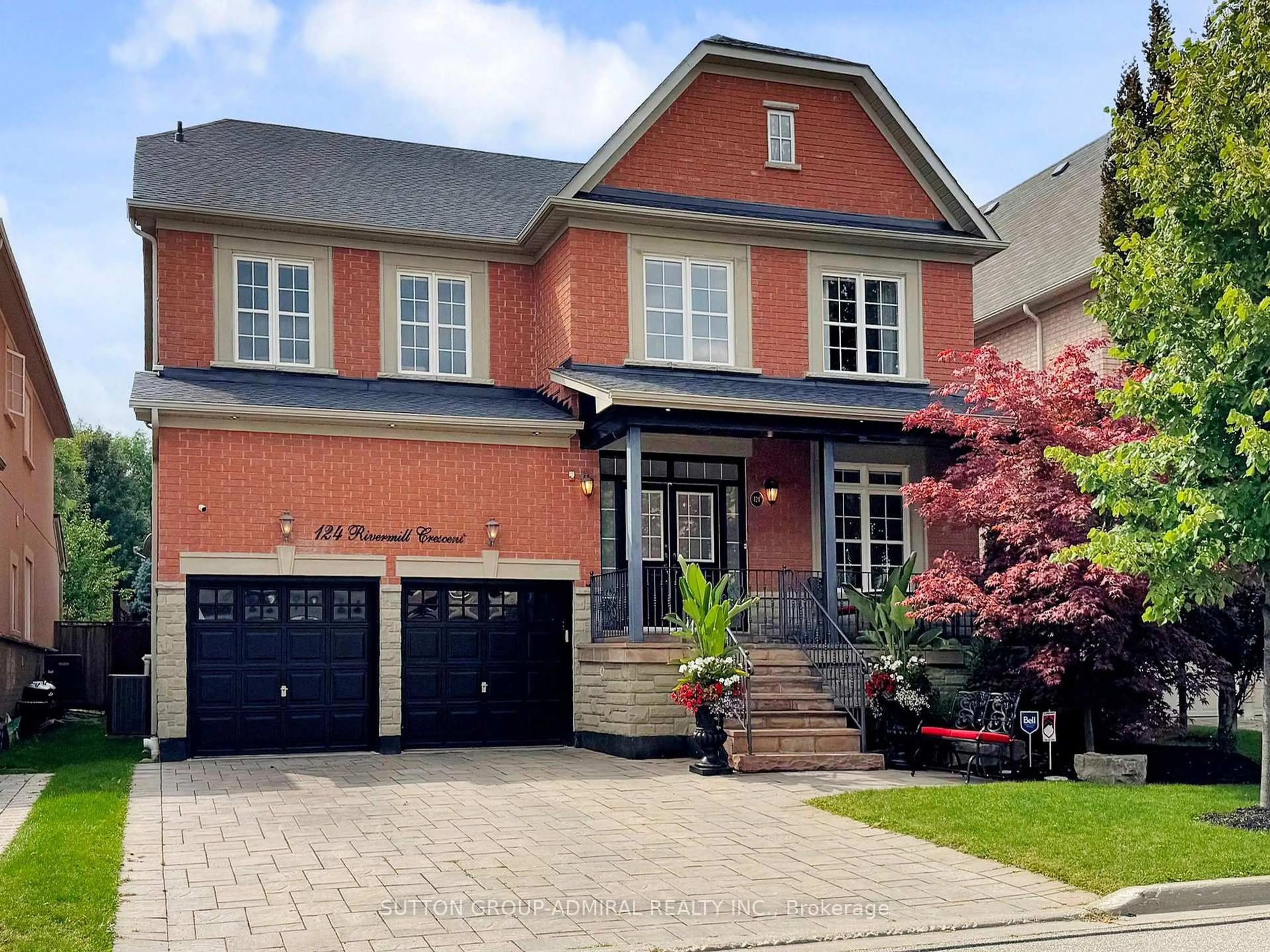 Home with brick exterior material, street for 124 Rivermill Cres, Vaughan Ontario L6A 0P7