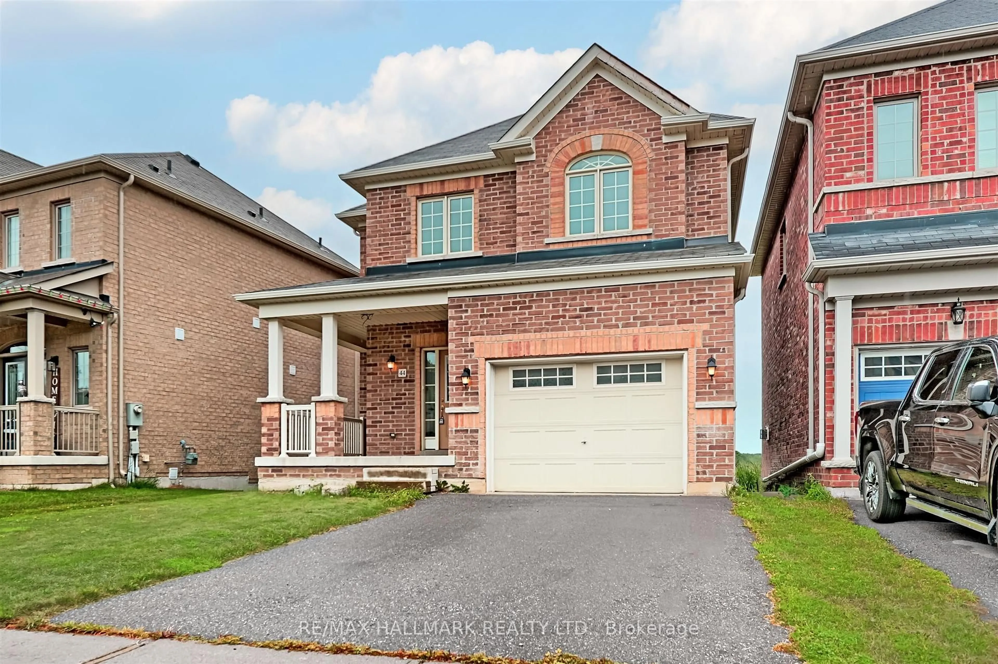 Home with brick exterior material, street for 44 Strachan Tr, New Tecumseth Ontario L0G 1A0